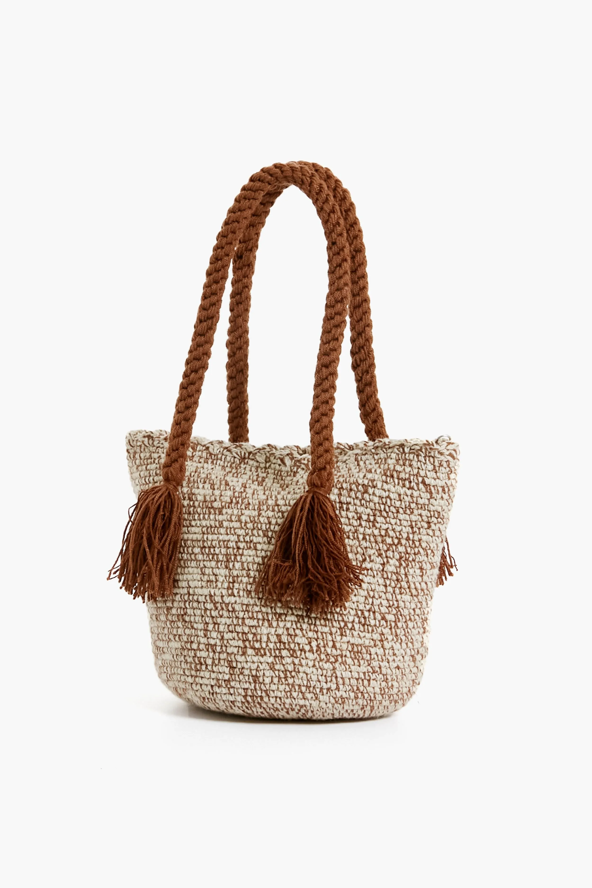 Brown Stripe Mini Tassel Bag sold by Tuckernuck product image thumbnail 3