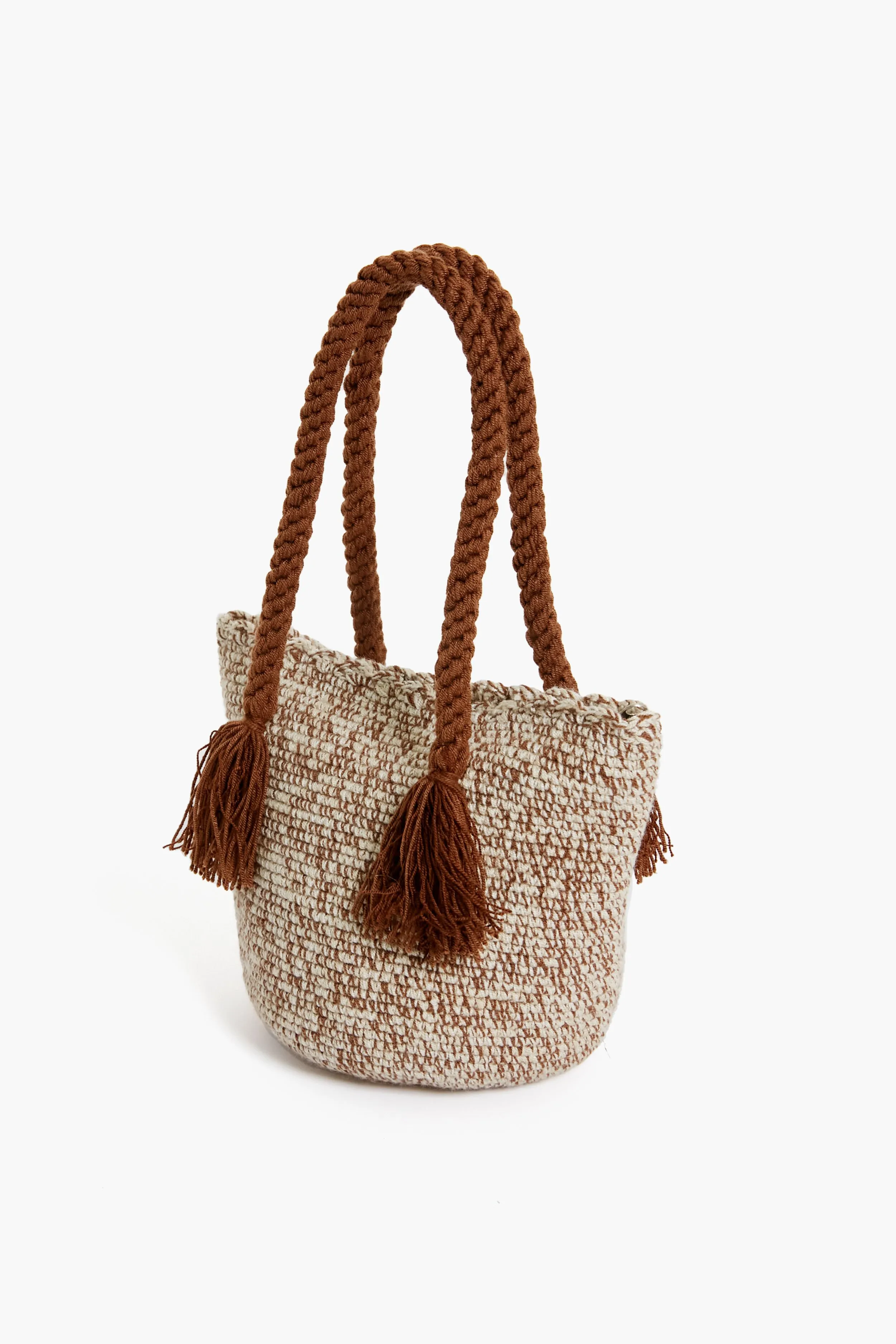 Brown Stripe Mini Tassel Bag sold by Tuckernuck product image thumbnail 4