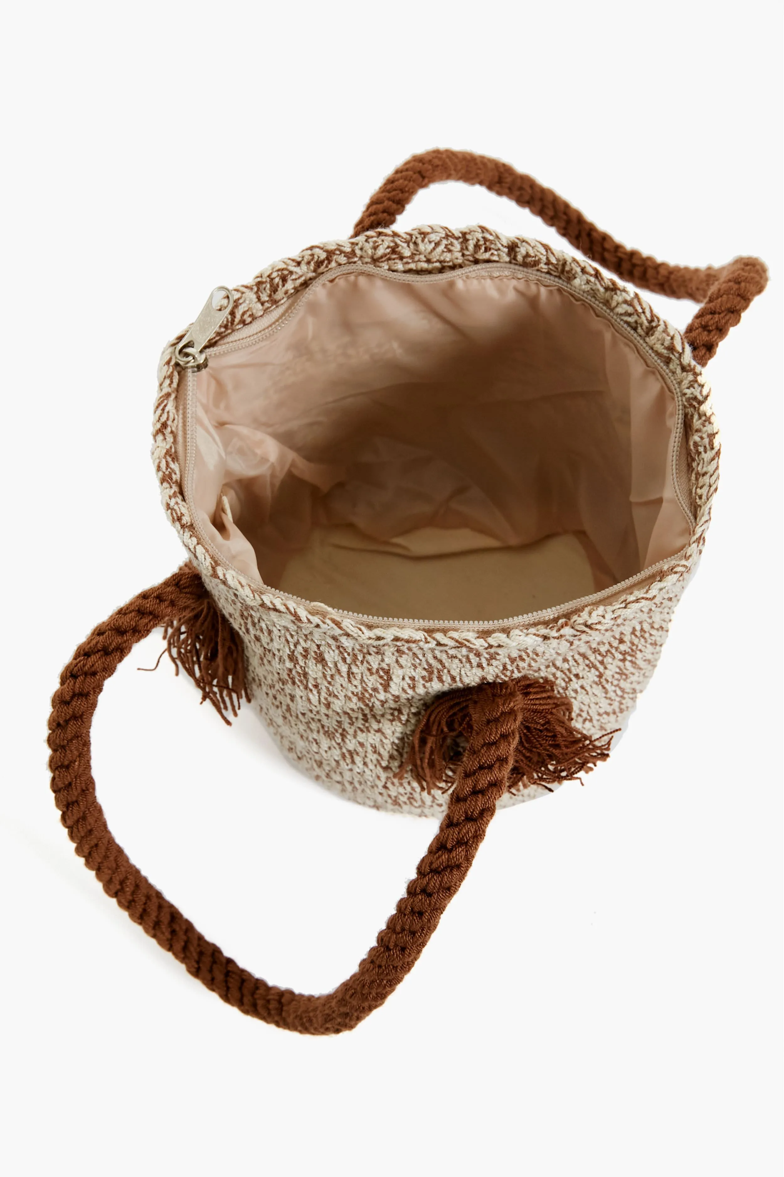 Brown Stripe Mini Tassel Bag sold by Tuckernuck product image thumbnail 5