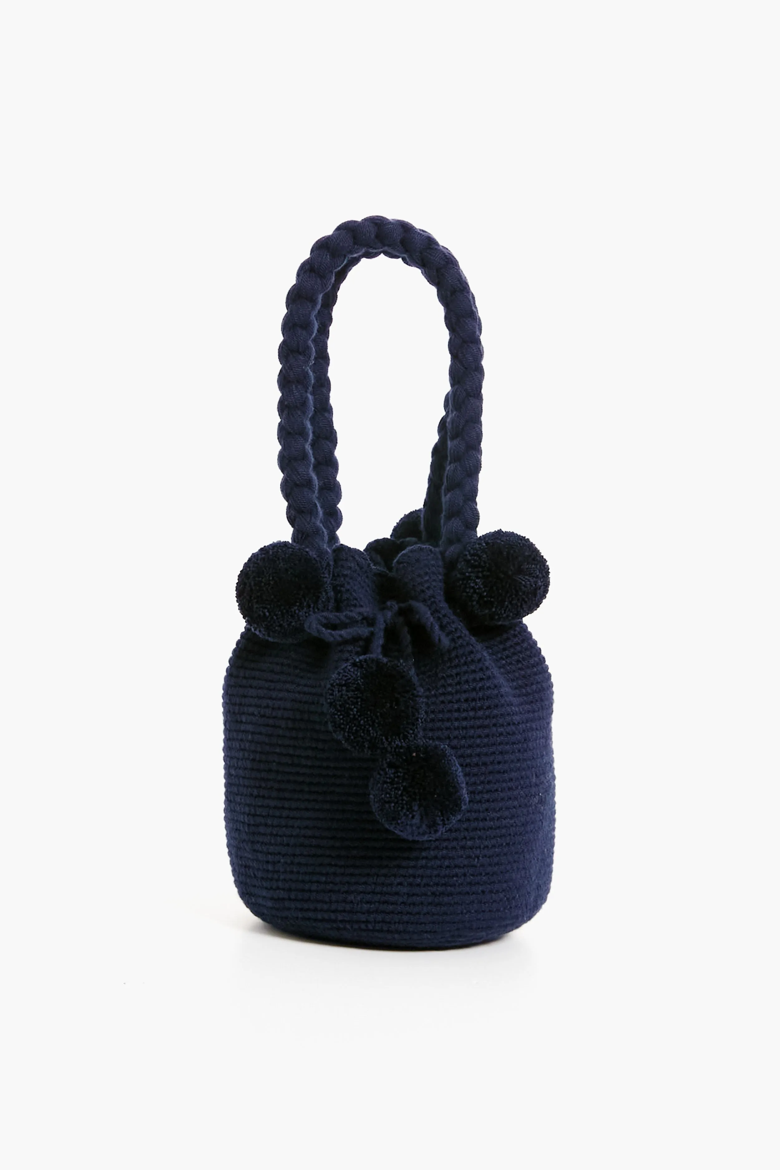 Navy Mini Tassel Bag sold by Tuckernuck