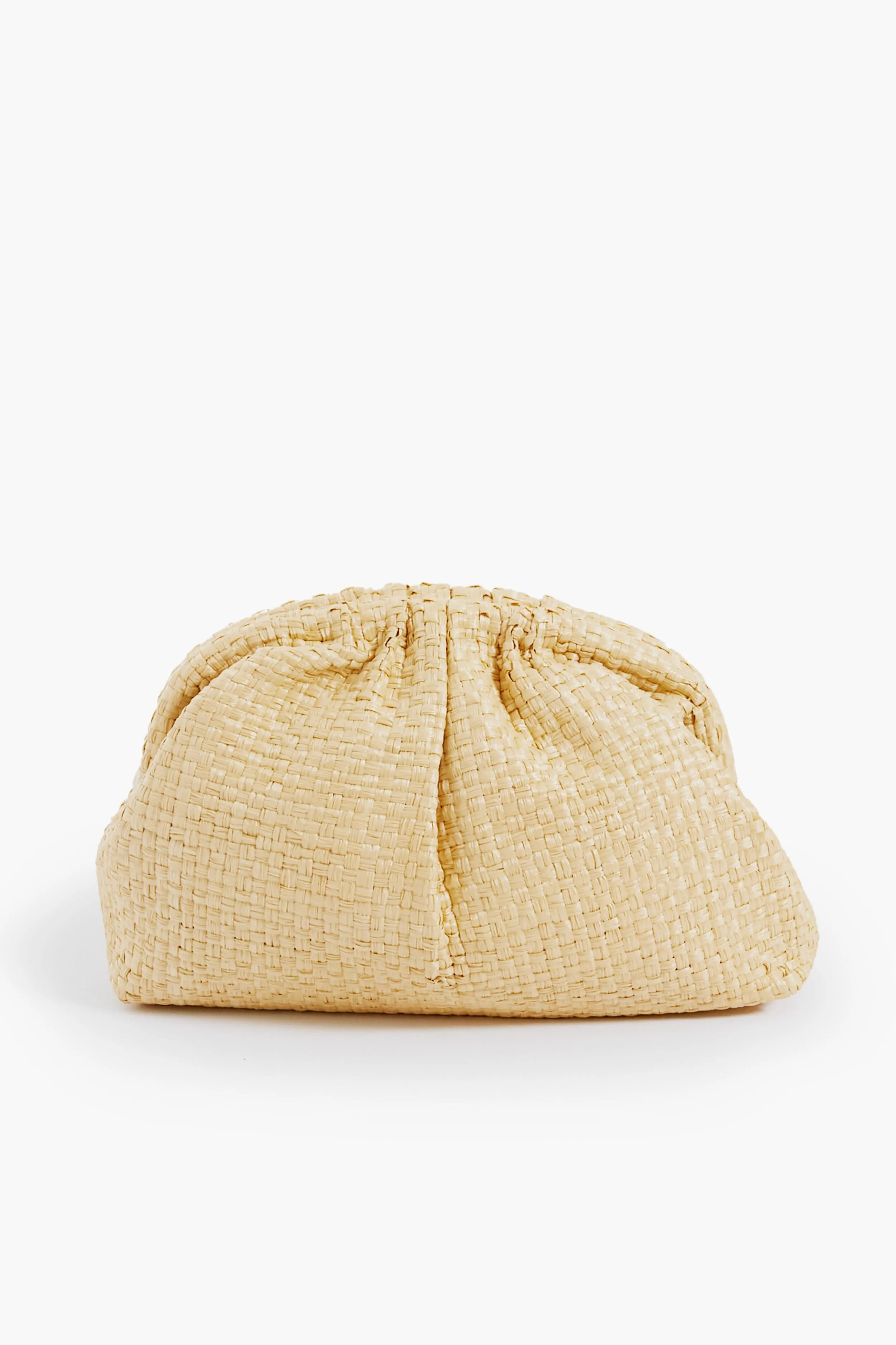 Natural Straw Game Clutch sold by Tuckernuck