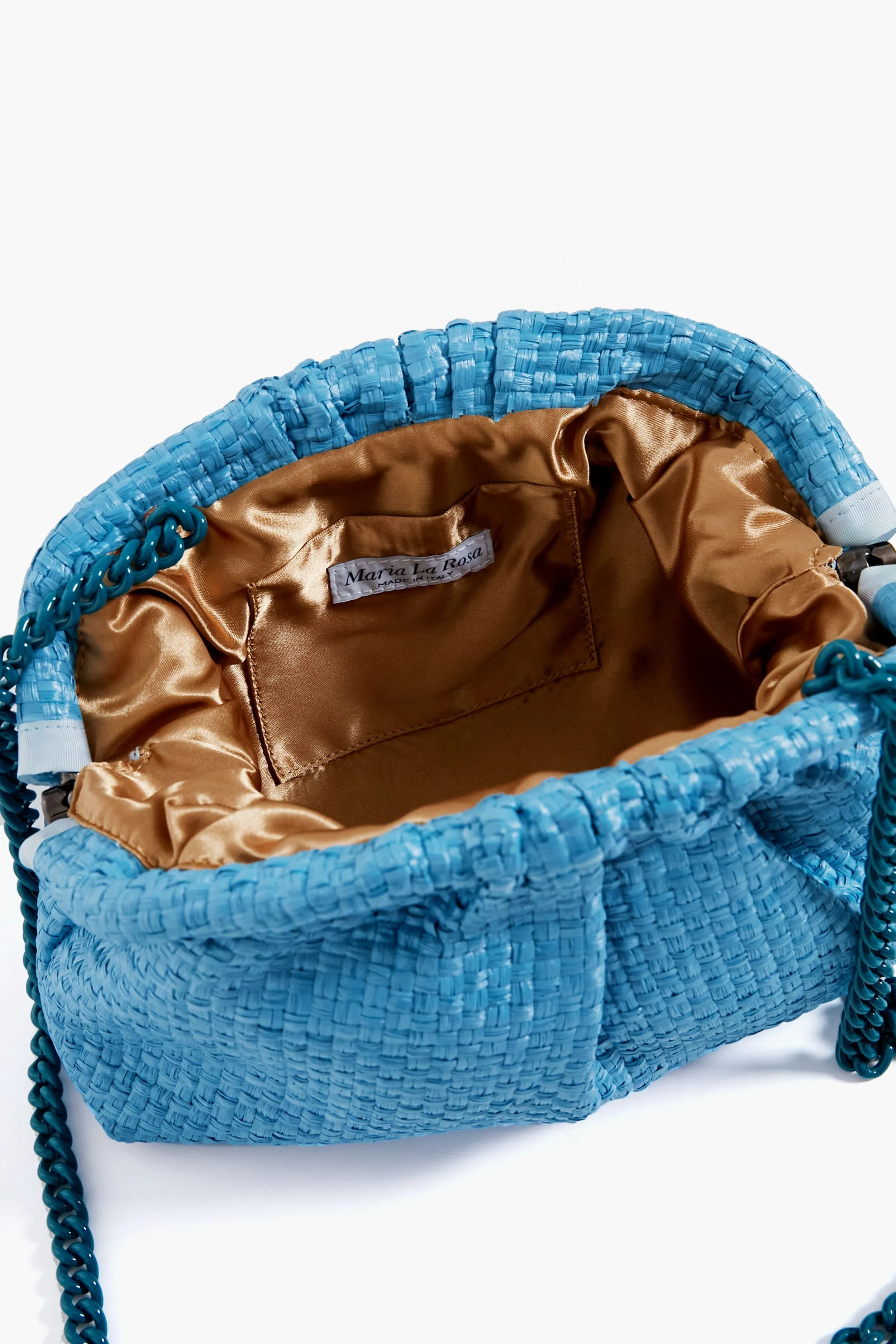 Azzurro Straw Game Clutch sold by Tuckernuck product image thumbnail 4