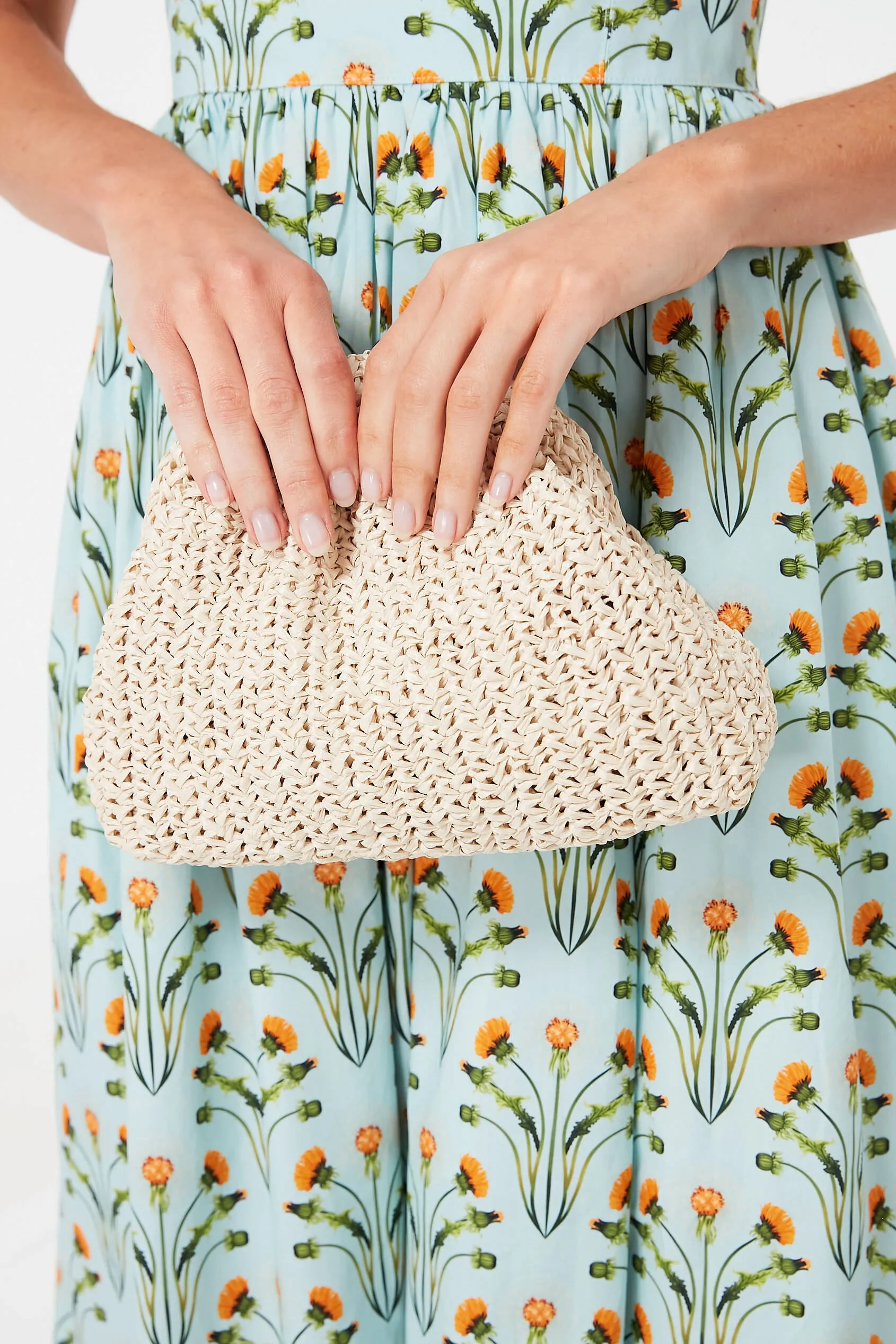 Ecru Mini Game Crochet Solid Clutch sold by Tuckernuck product image thumbnail 2