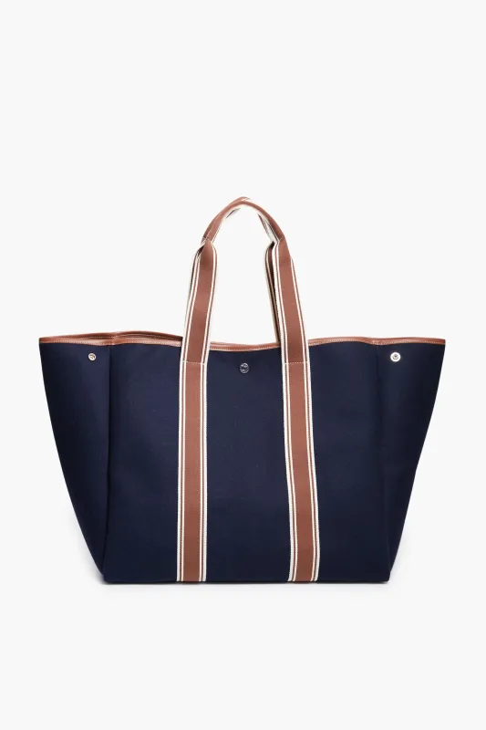 Navy Traversee L Flannel Cruise Tote made by Tuckernuck
