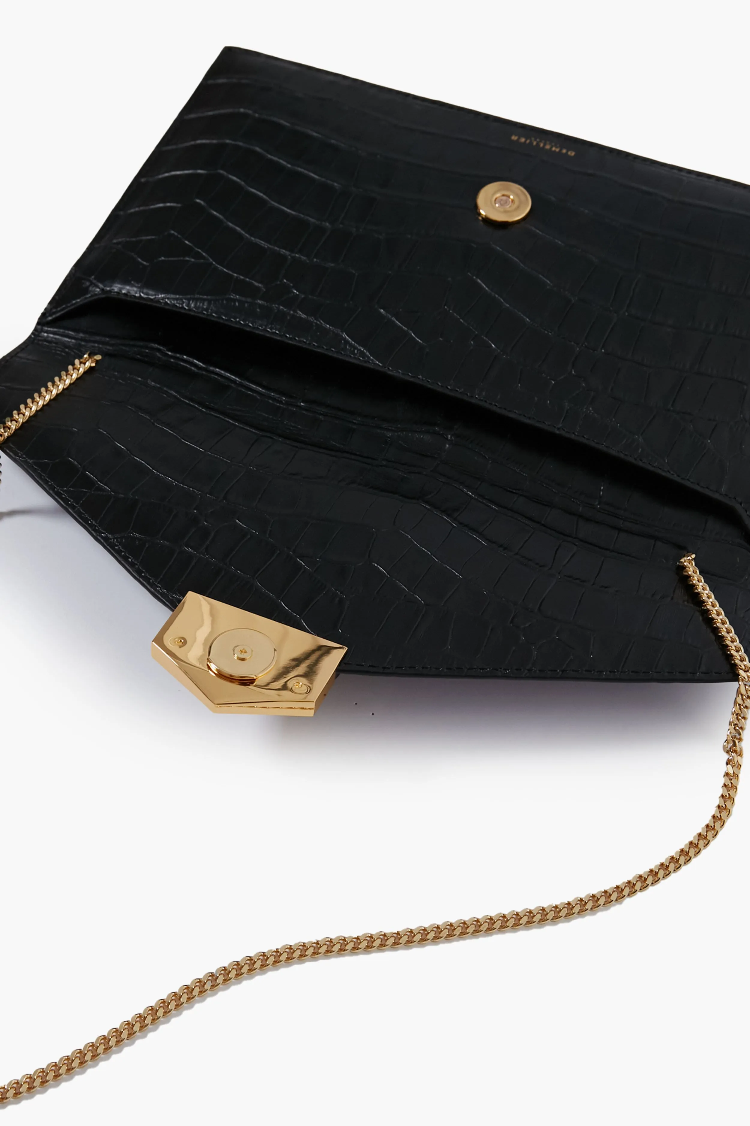 Black Croc London Clutch sold by Tuckernuck product image thumbnail 4