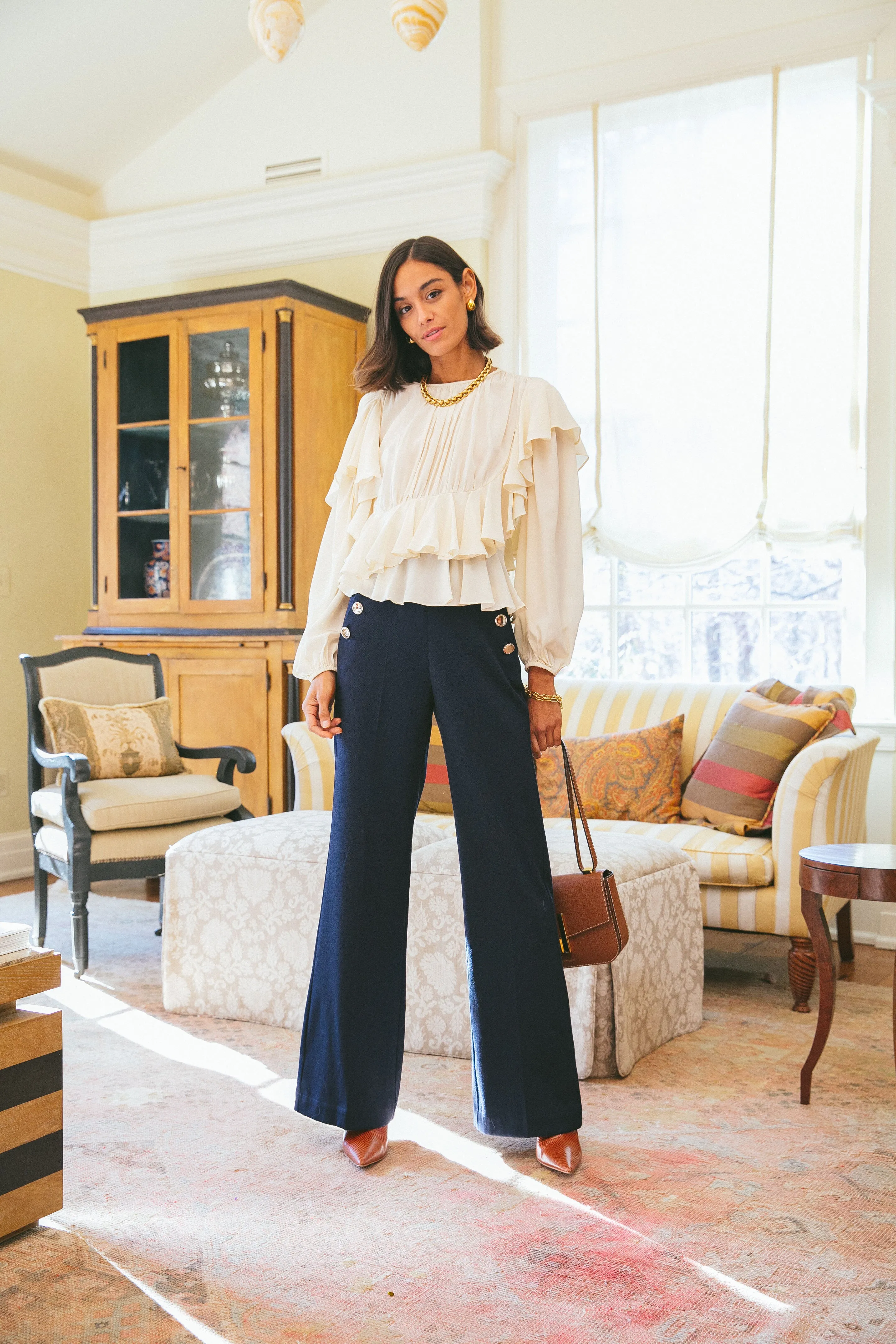 Tan with Contrast Stitching Vancouver Bag sold by Tuckernuck product image thumbnail 4