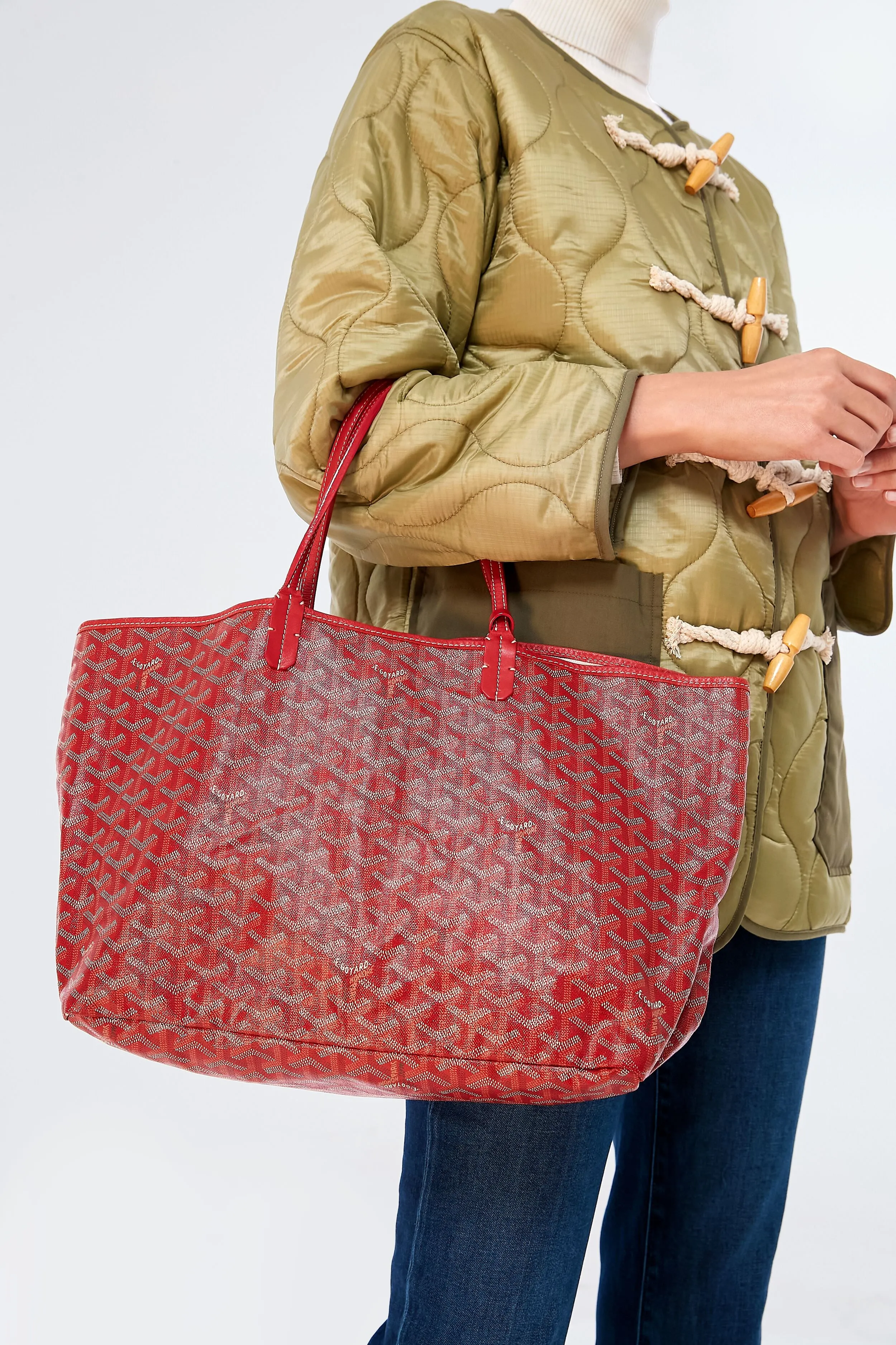 Goyard Red Saint Louis PM Tote Bag sold by Tuckernuck product image thumbnail 4
