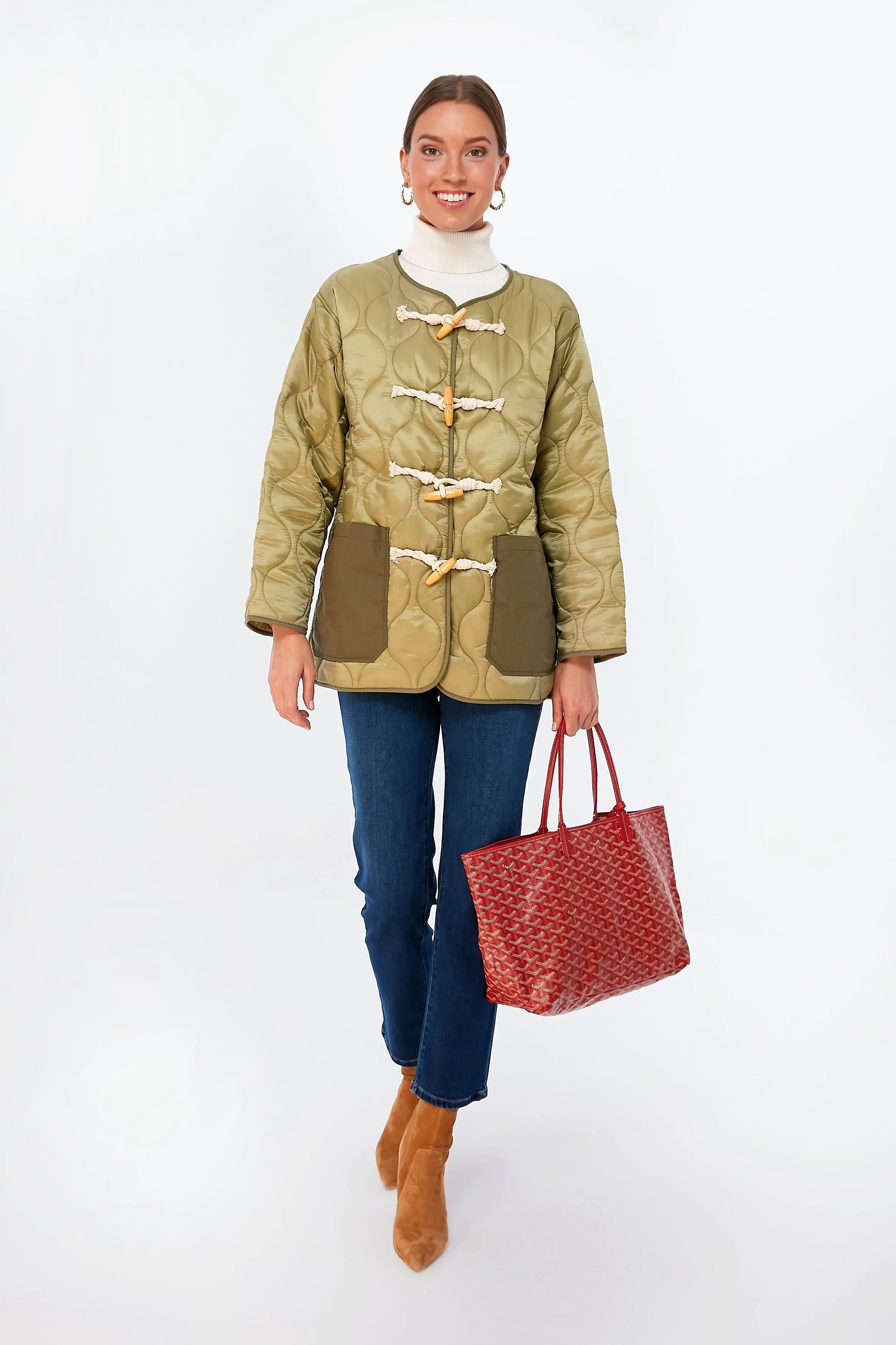 Goyard Red Saint Louis PM Tote Bag sold by Tuckernuck product image thumbnail 5