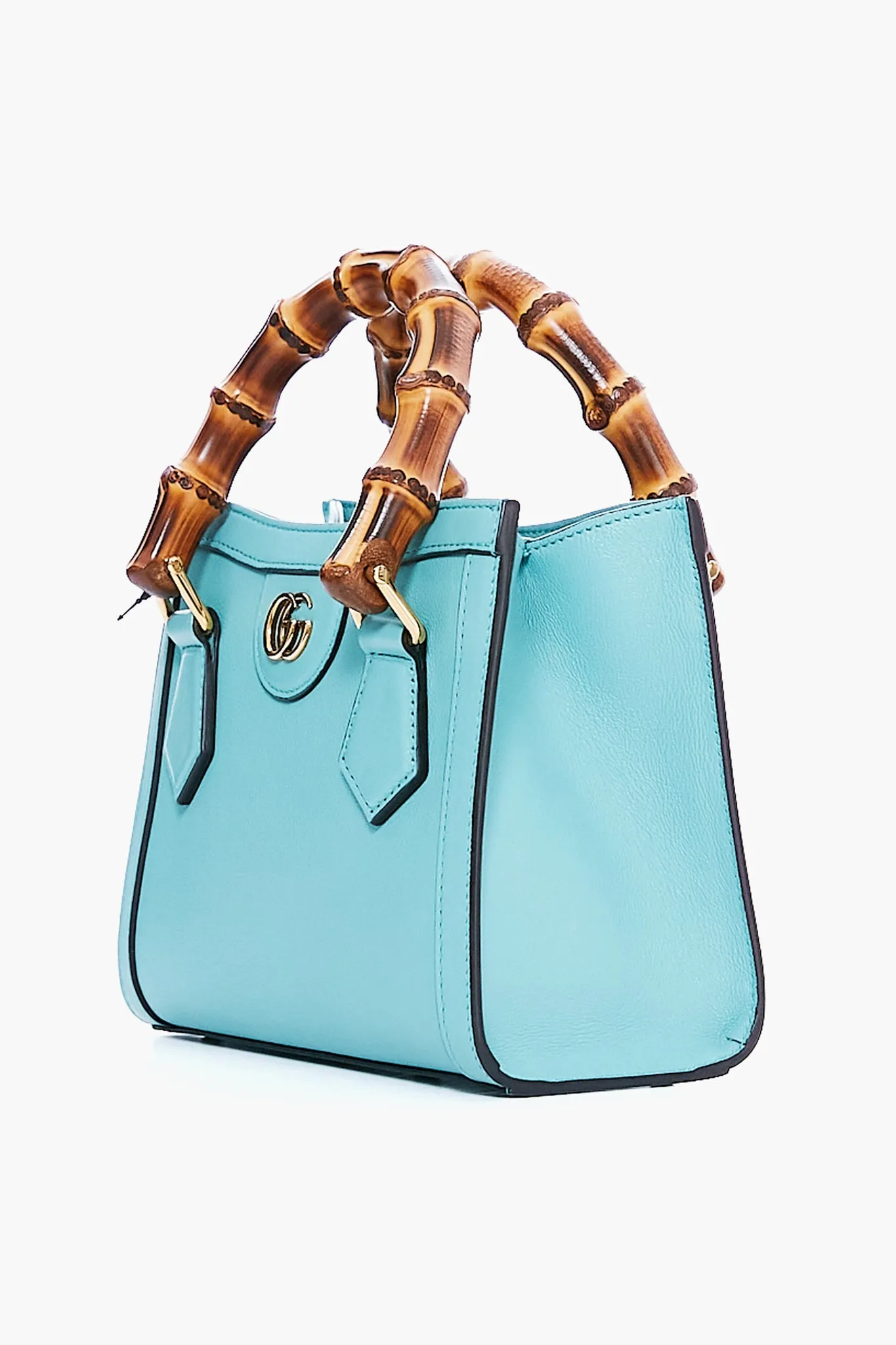Gucci Light Blue Leather Diana Mini Tote Bag sold by Tuckernuck product image thumbnail 4