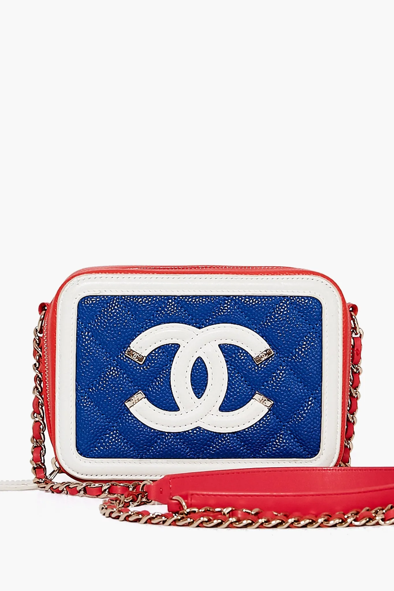 CHANEL Blue CC Filigree Caviar Crossbody sold by Tuckernuck product image thumbnail 2