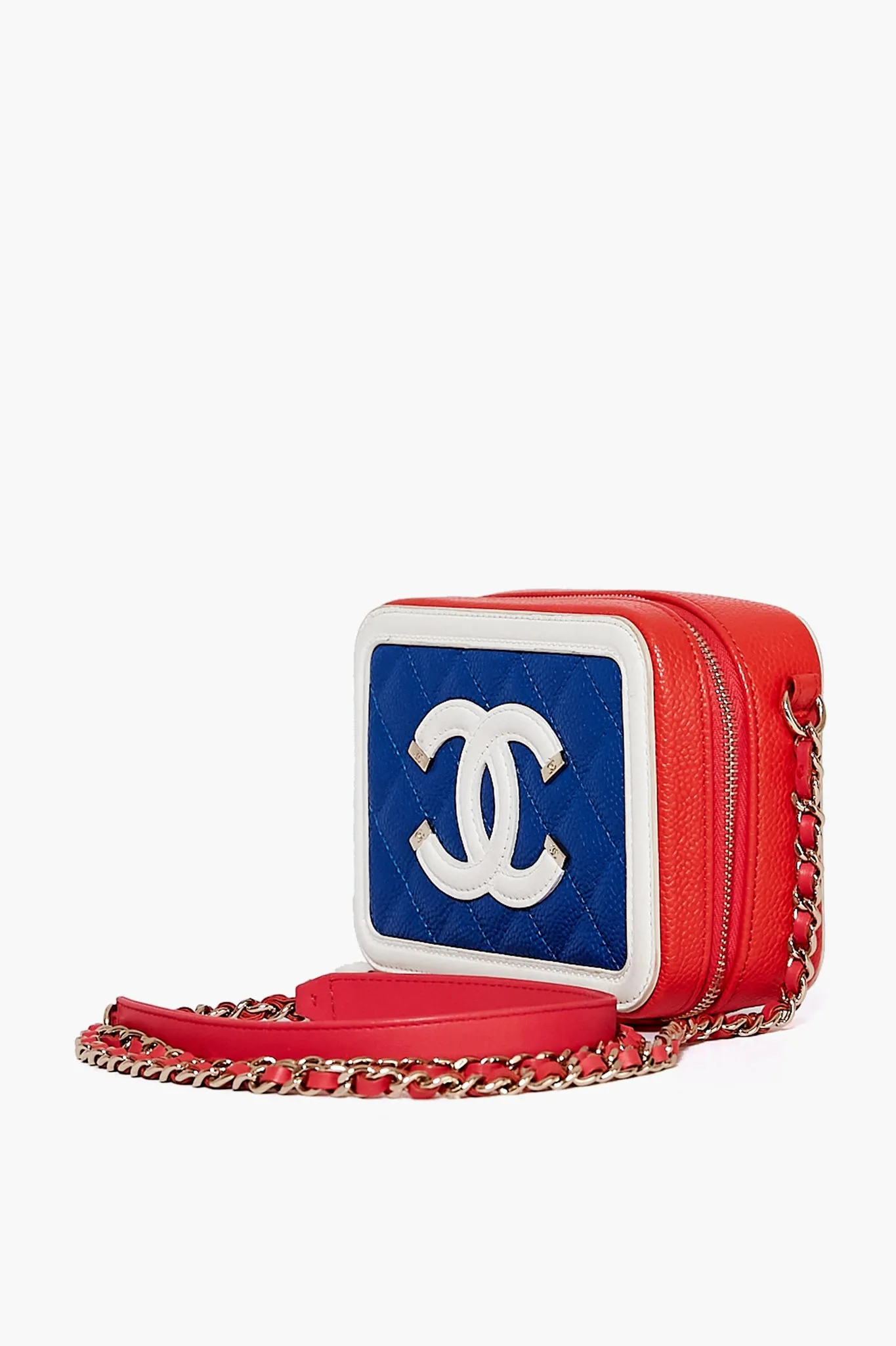 CHANEL Blue CC Filigree Caviar Crossbody sold by Tuckernuck product image thumbnail 3
