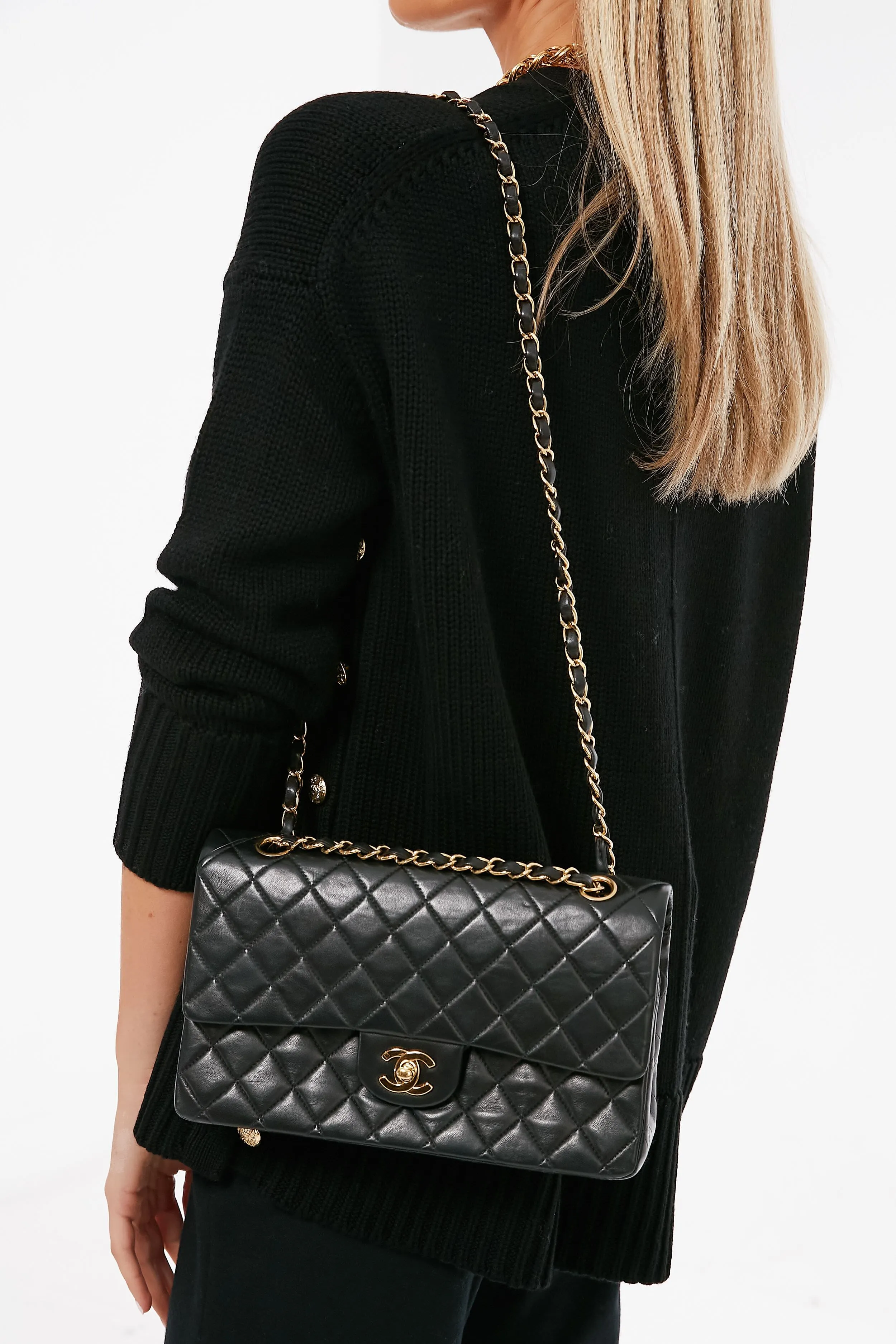 CHANEL Black Classic Matelasse 25 Shoulder Bag sold by Tuckernuck product image thumbnail 4