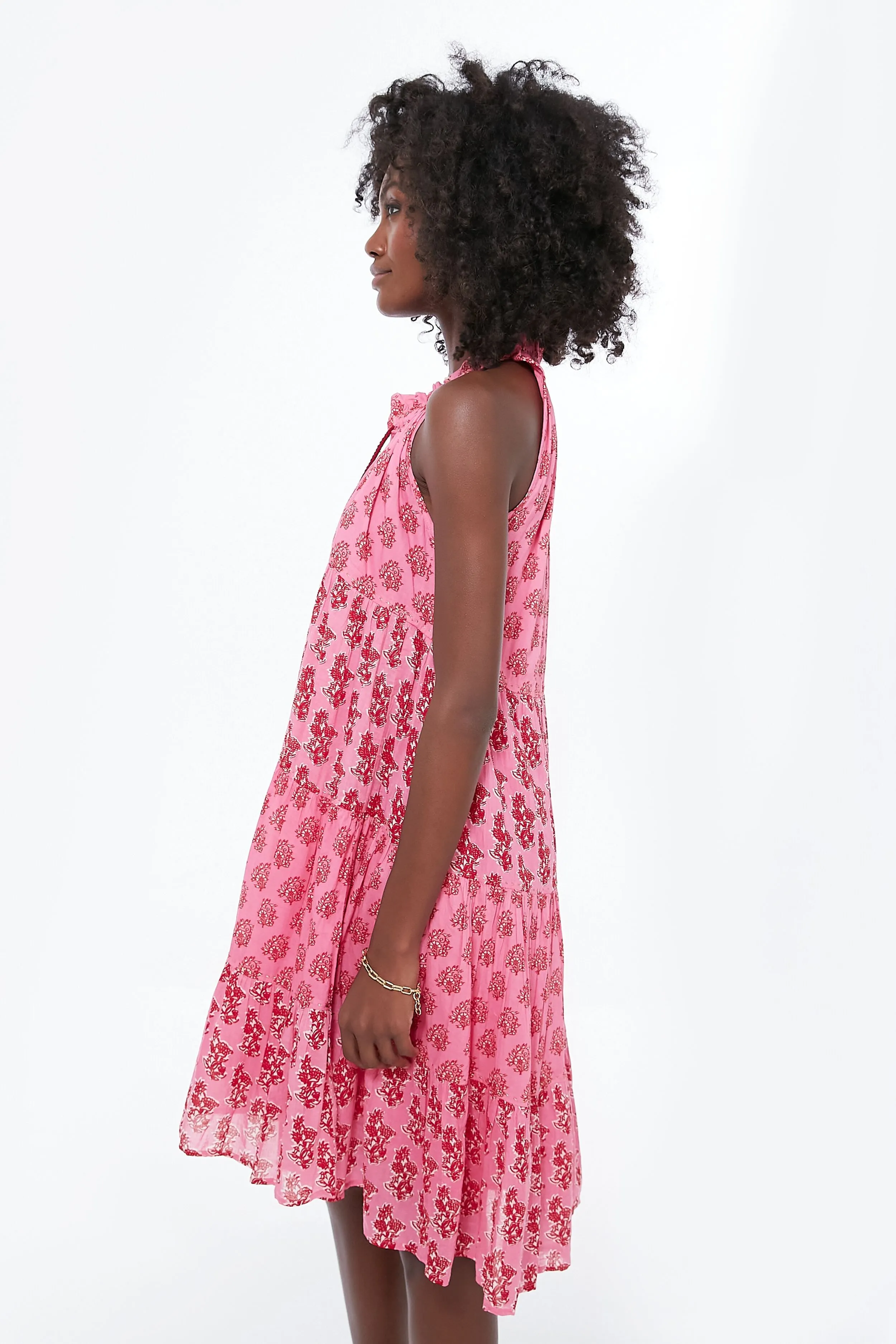 Pink Delfina Sofia Mini Dress sold by Tuckernuck product image thumbnail 3