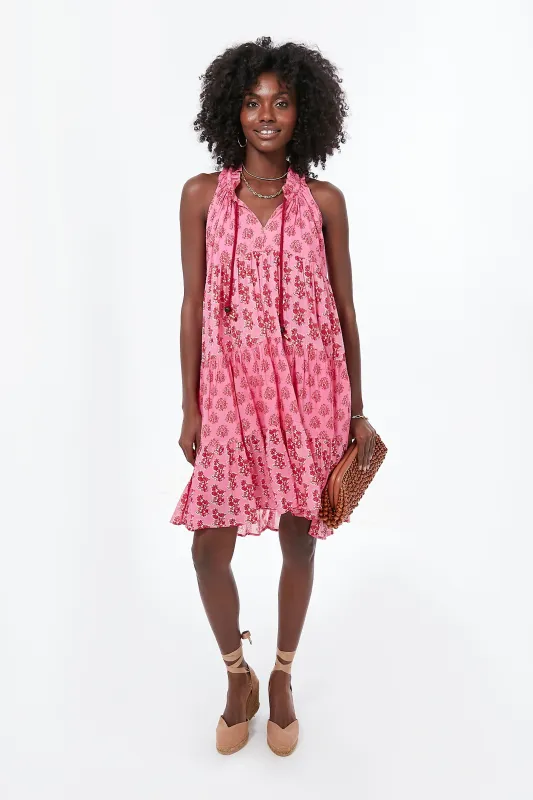 Pink Delfina Sofia Mini Dress made by Tuckernuck