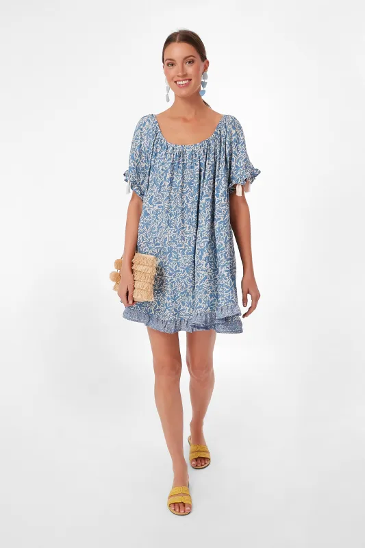 Gloriosa Cornflower Marina Dress made by Natalie Martin