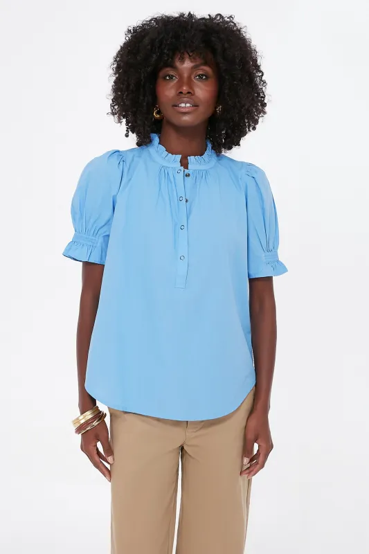 Oxford Blue Los Altos Top made by Apiece Apart