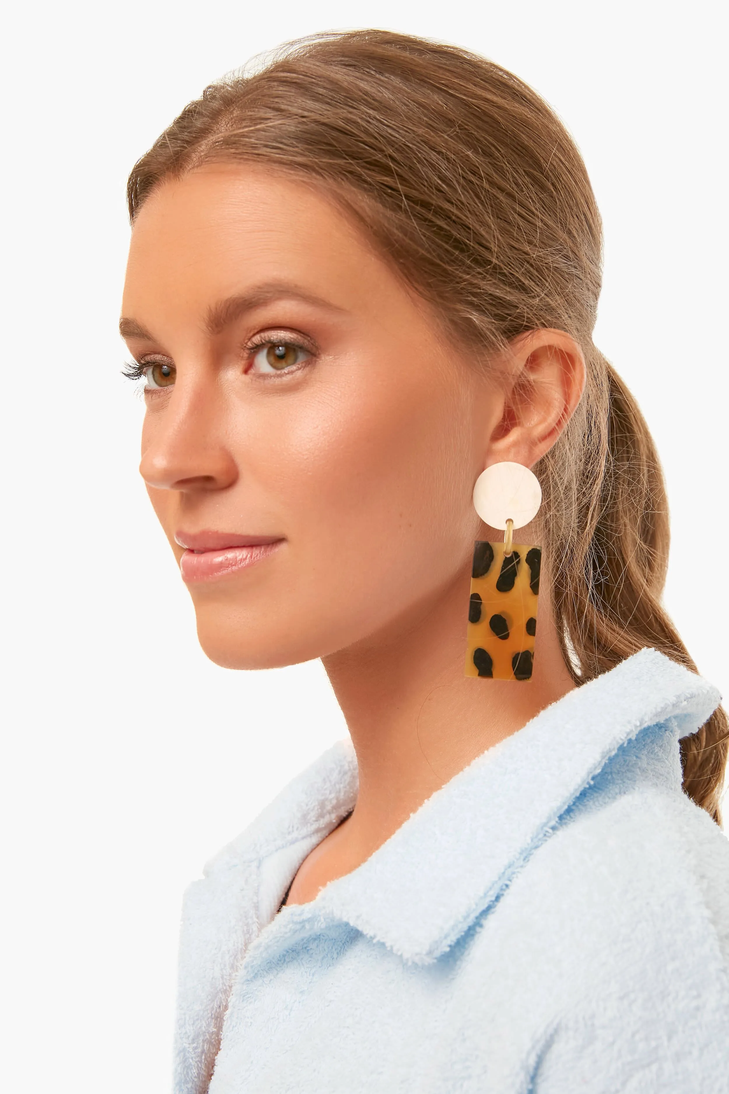 Tortoise Cabana Earrings sold by Tuckernuck product image thumbnail 4