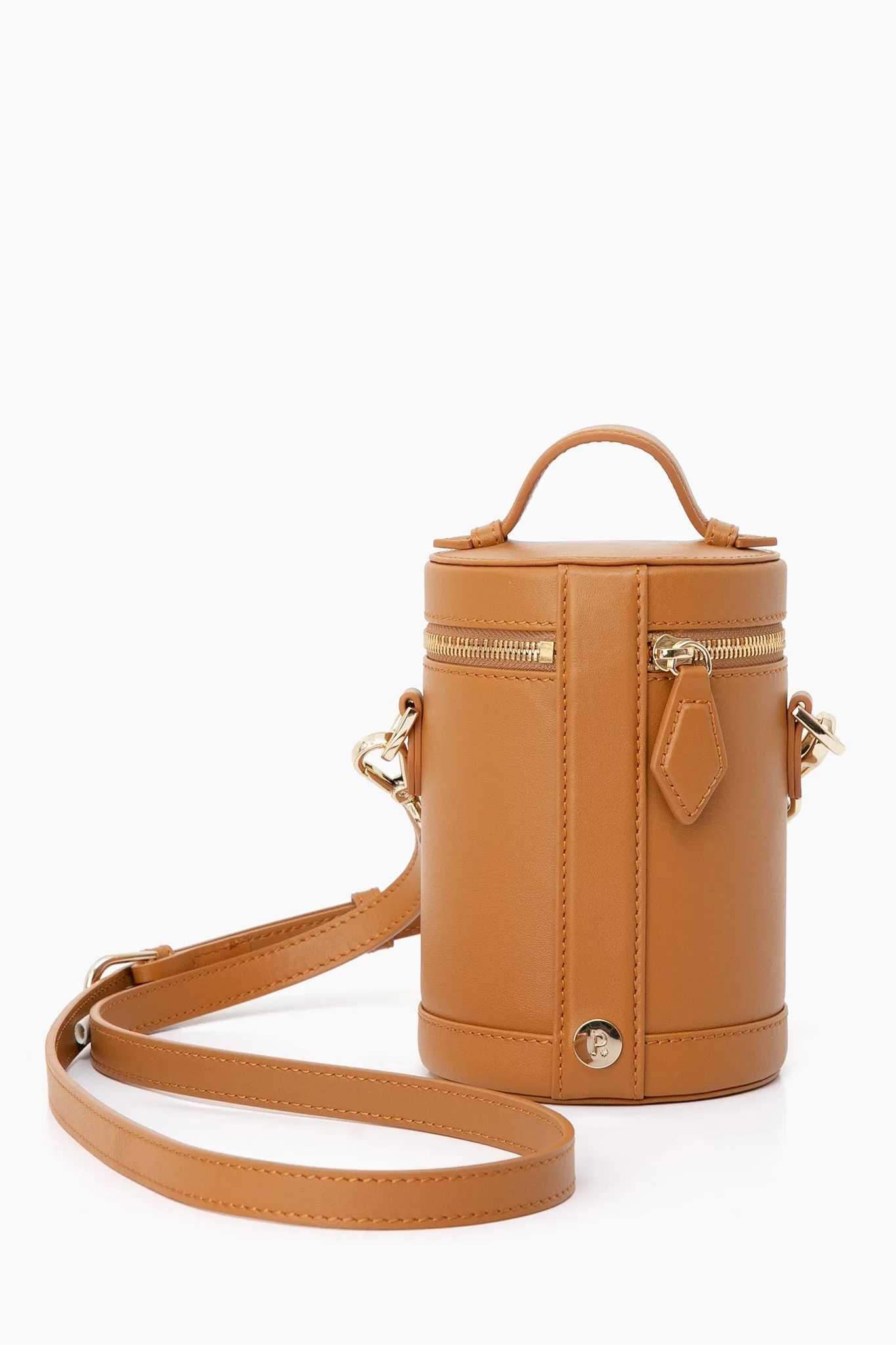 Atlas Tan Leather Crossbody Capsule Bag sold by Tuckernuck product image thumbnail 3