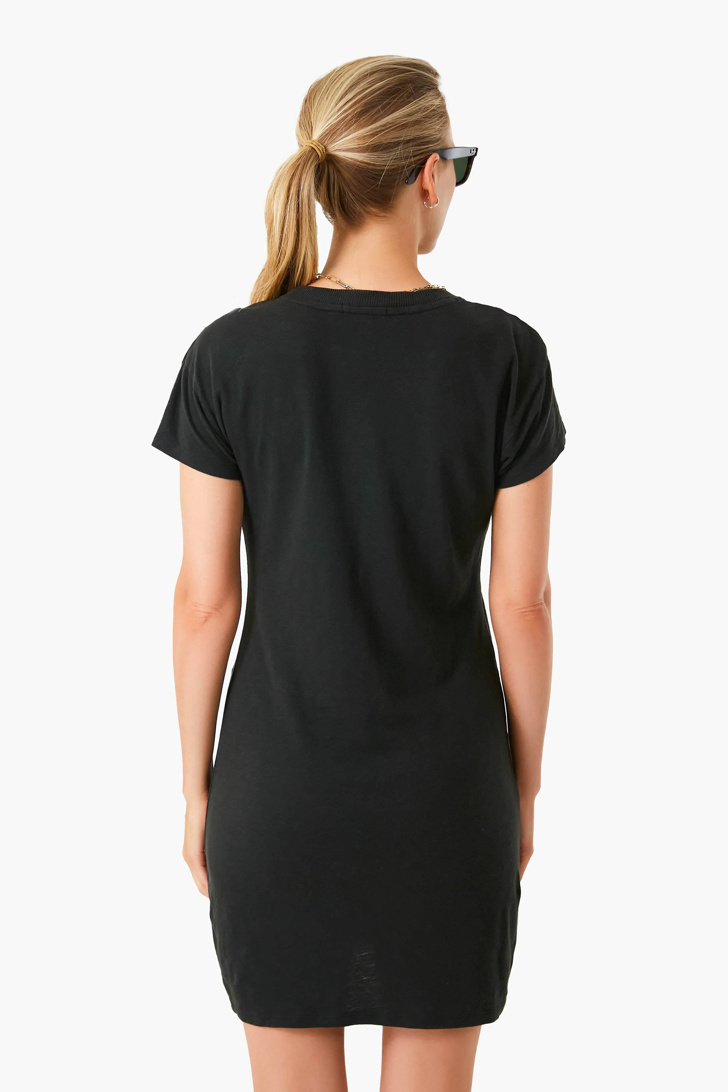 Black Modern Slub Tee Dress sold by Tuckernuck product image thumbnail 4