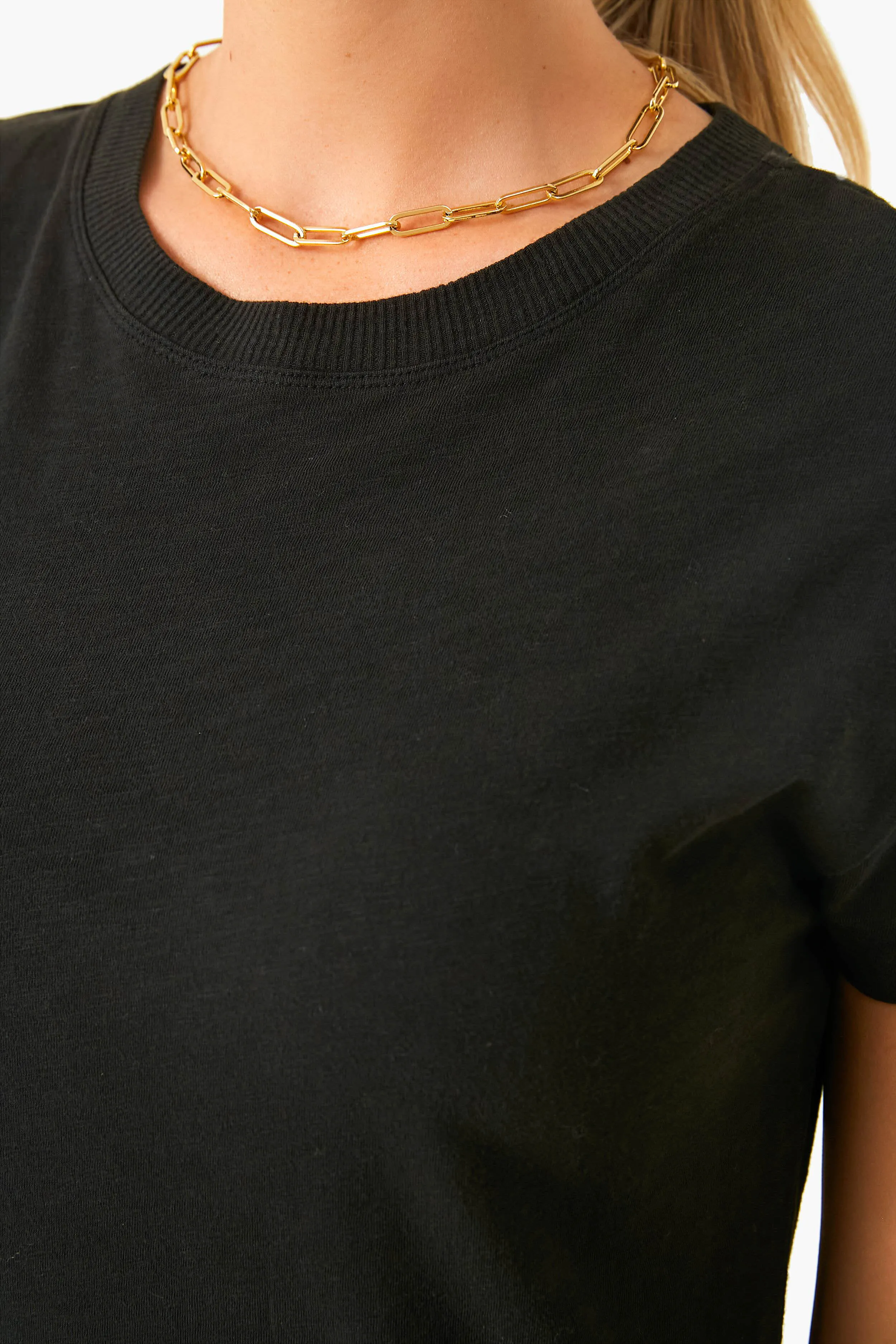 Black Modern Slub Tee Dress sold by Tuckernuck product image thumbnail 5