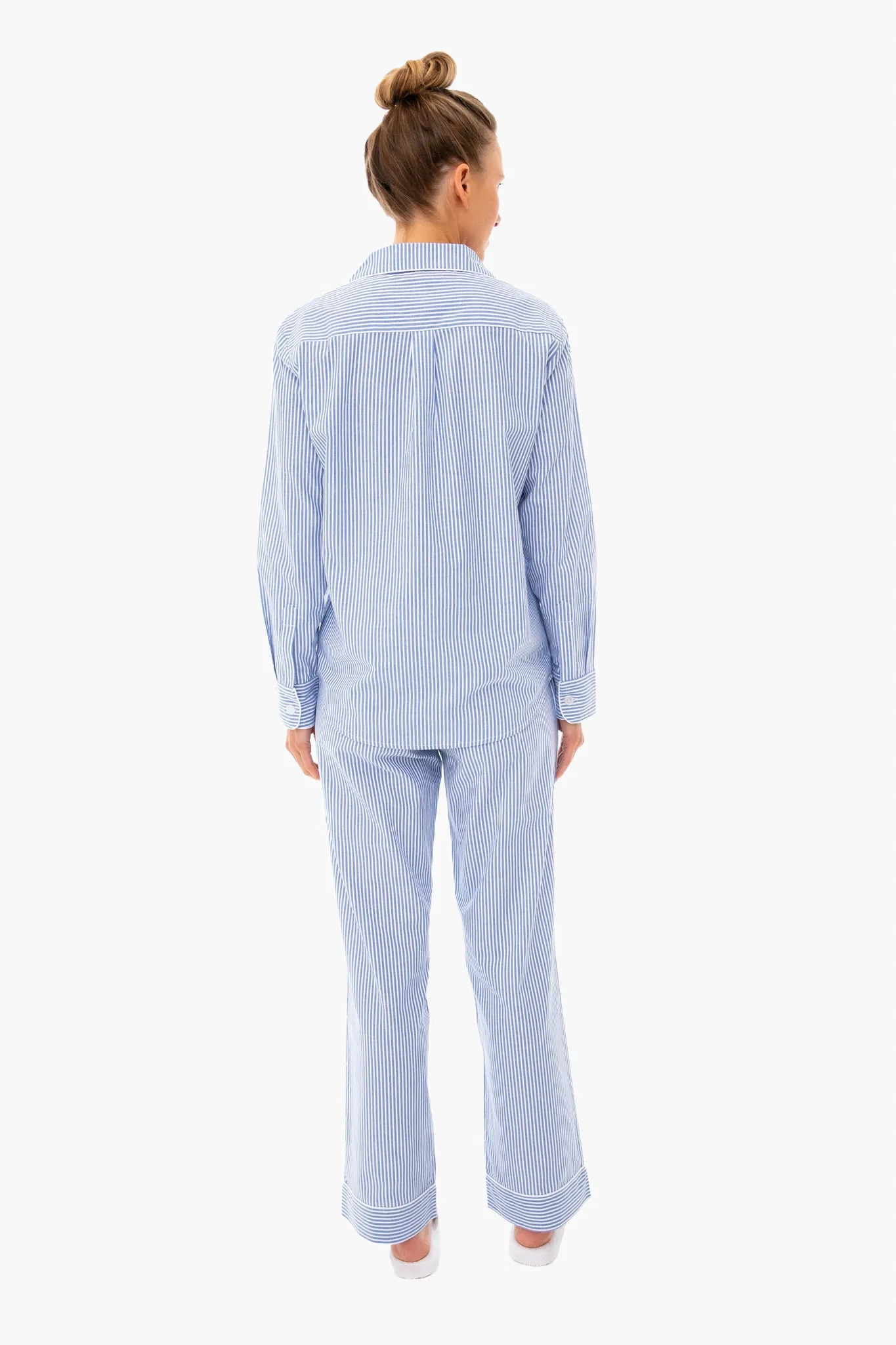 French Blue Seersucker Pajama Set sold by Tuckernuck product image thumbnail 4