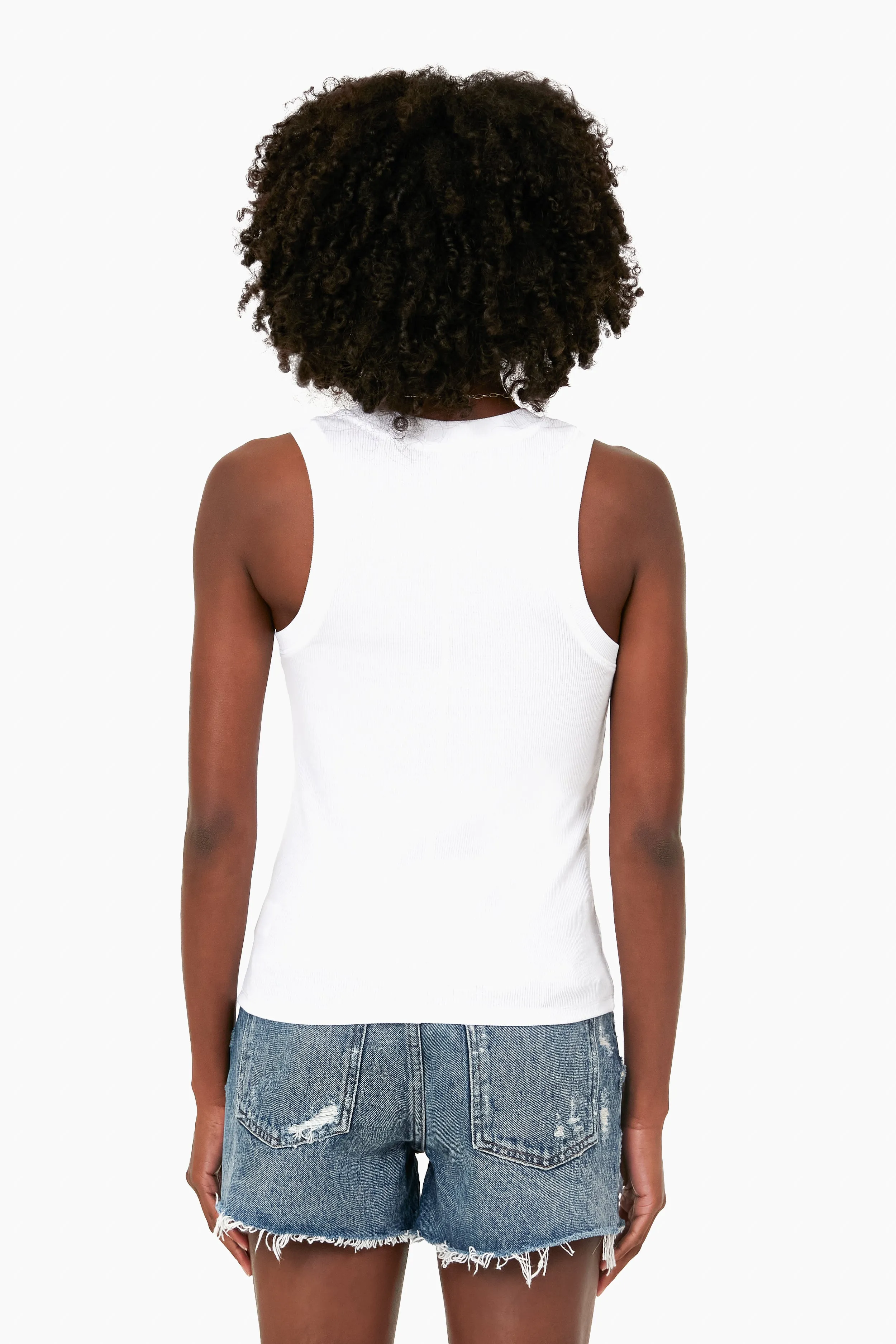 White Sirena Rib Tank sold by Tuckernuck product image thumbnail 4