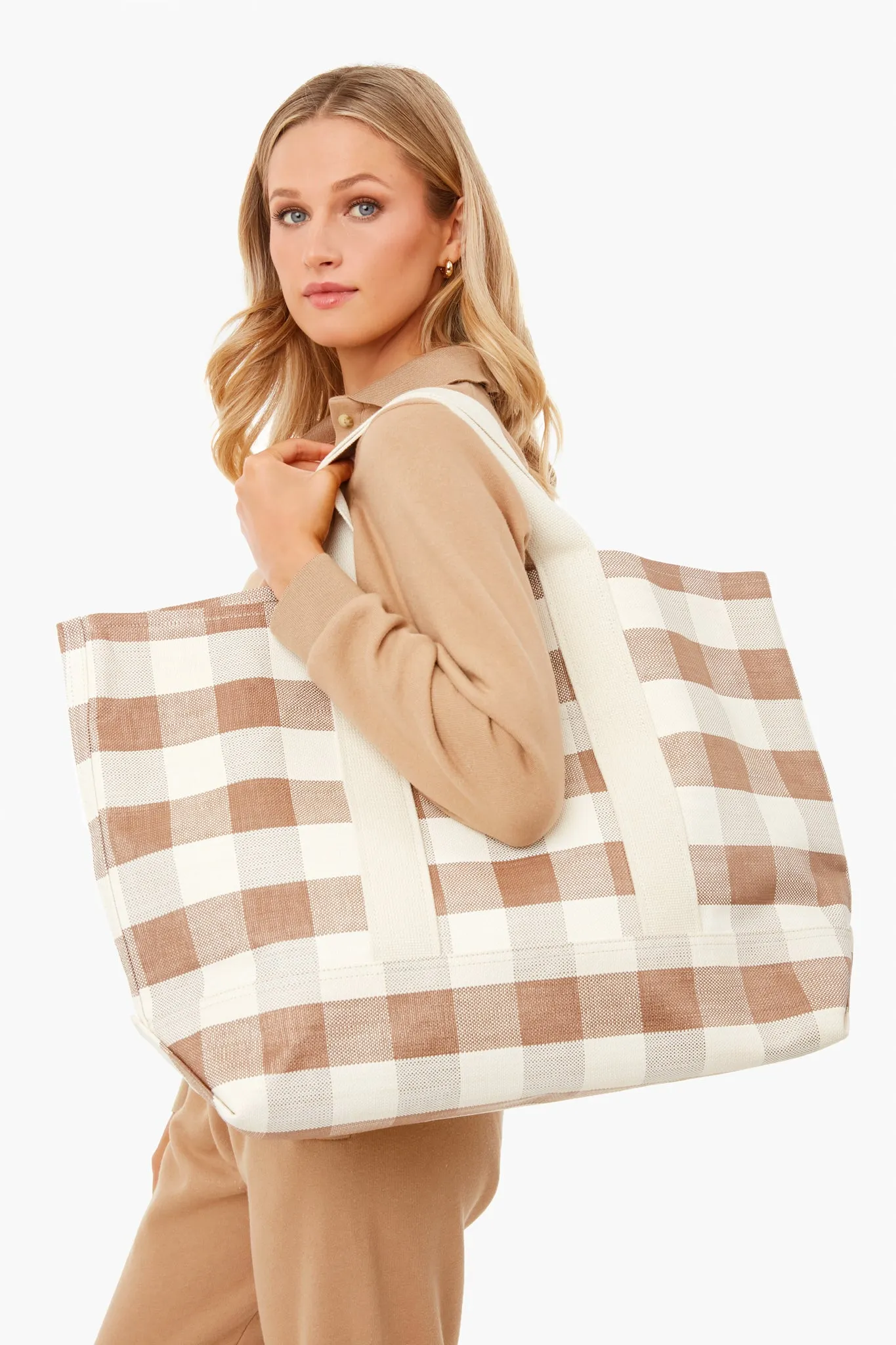 Sandstone Gingham Bodie Bag sold by Tuckernuck product image thumbnail 2