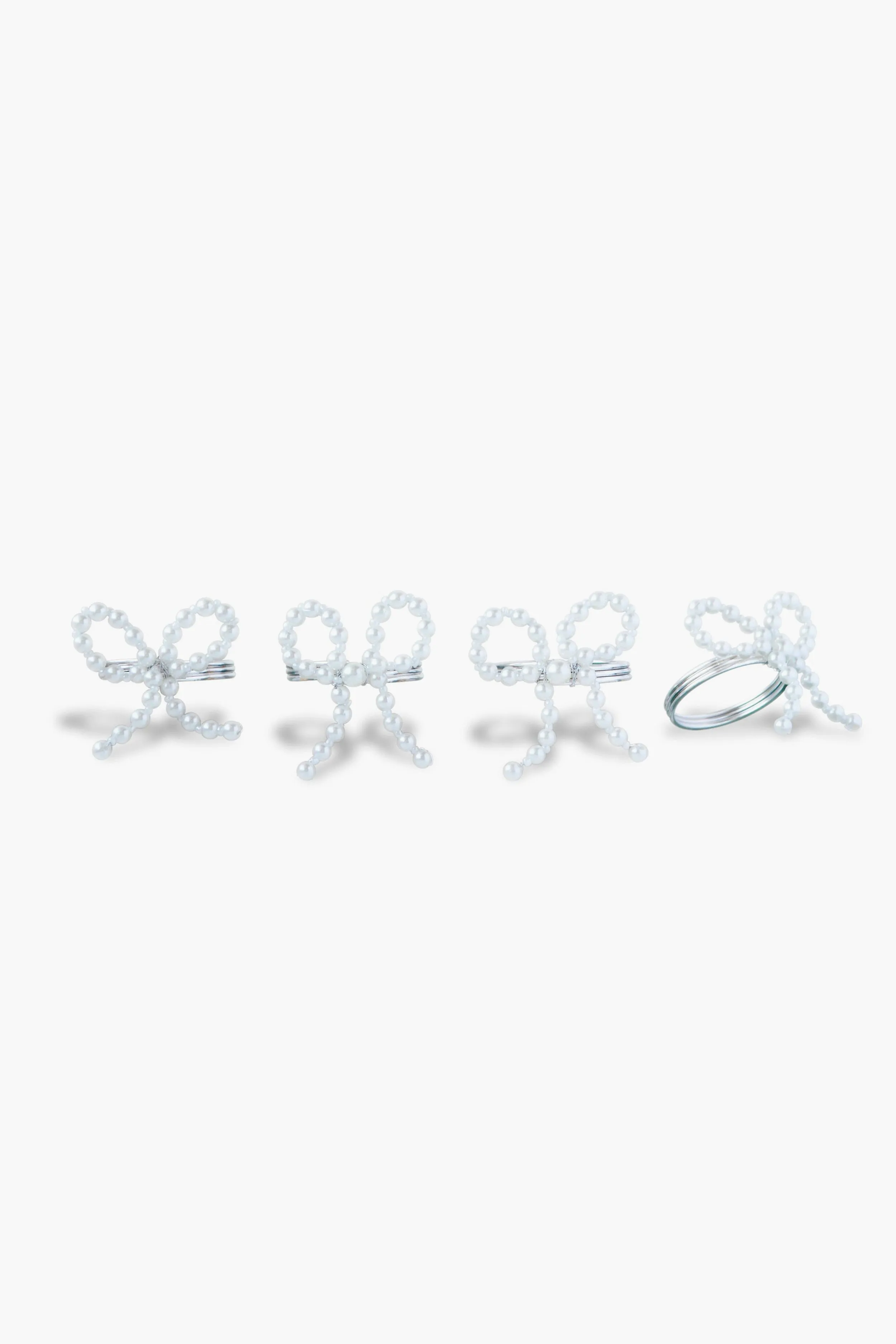 Pearl Bow Napkin Rings Set of 4 sold by Tuckernuck product image thumbnail 2