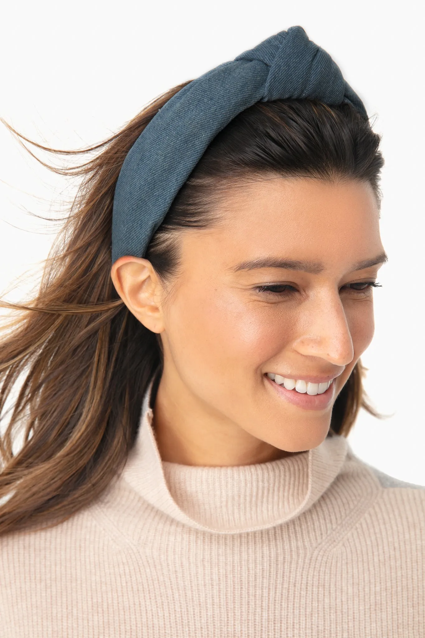 Light Denim Knotted Headband sold by Tuckernuck product image thumbnail 2