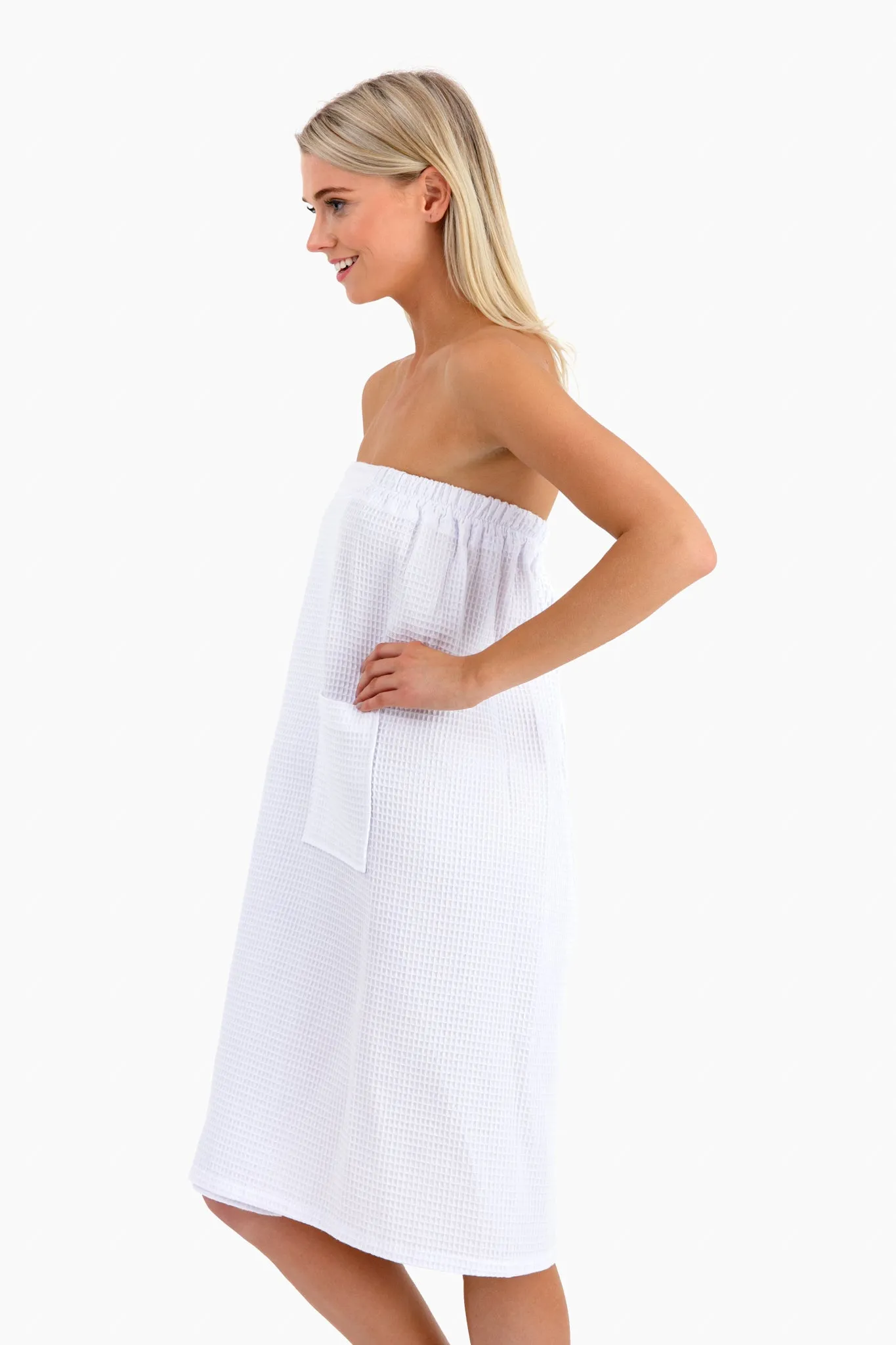 Cotton Waffle Bath Wrap sold by Tuckernuck product image thumbnail 3
