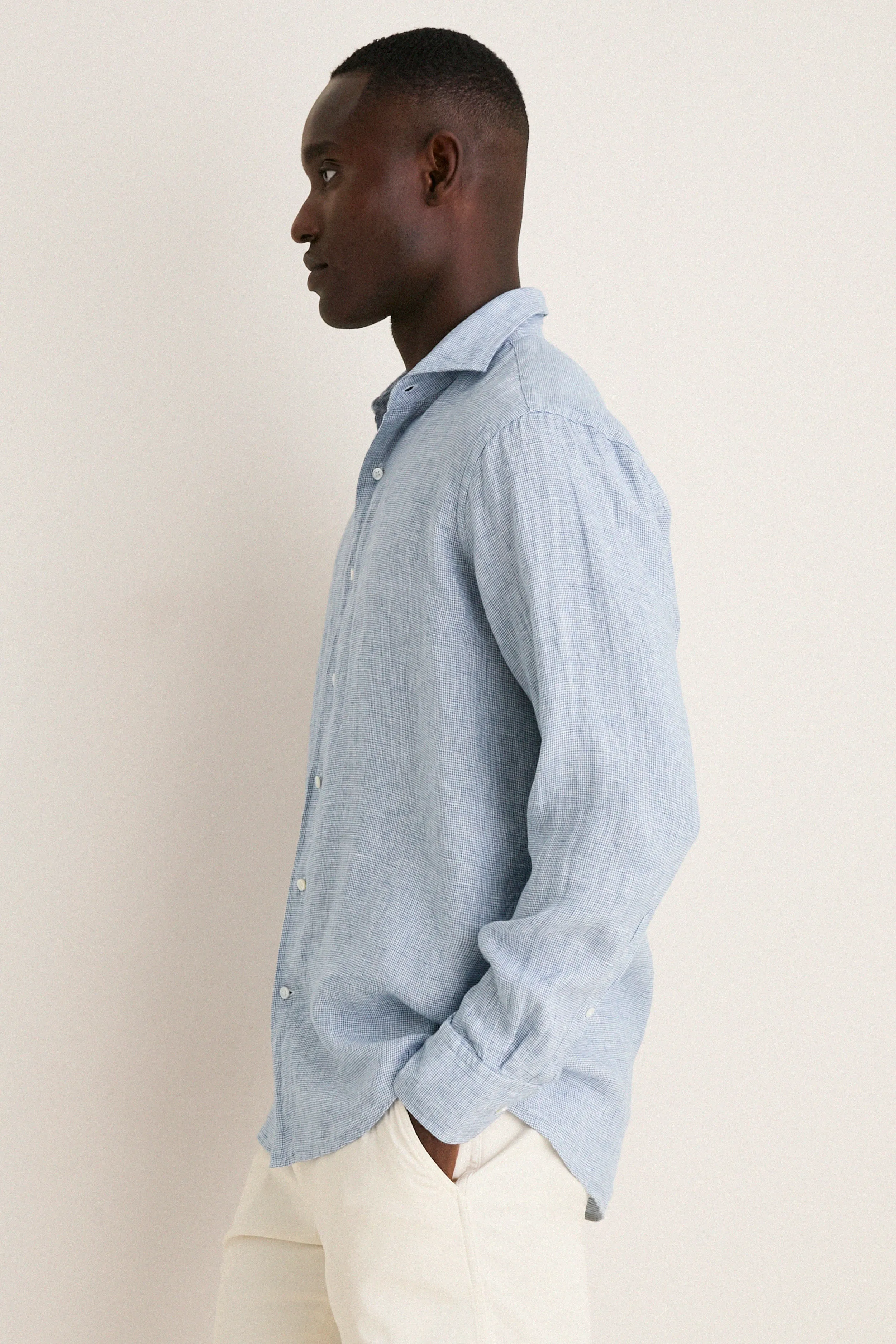 Storm Astino Lino Check Sport Shirt sold by Tuckernuck product image thumbnail 3