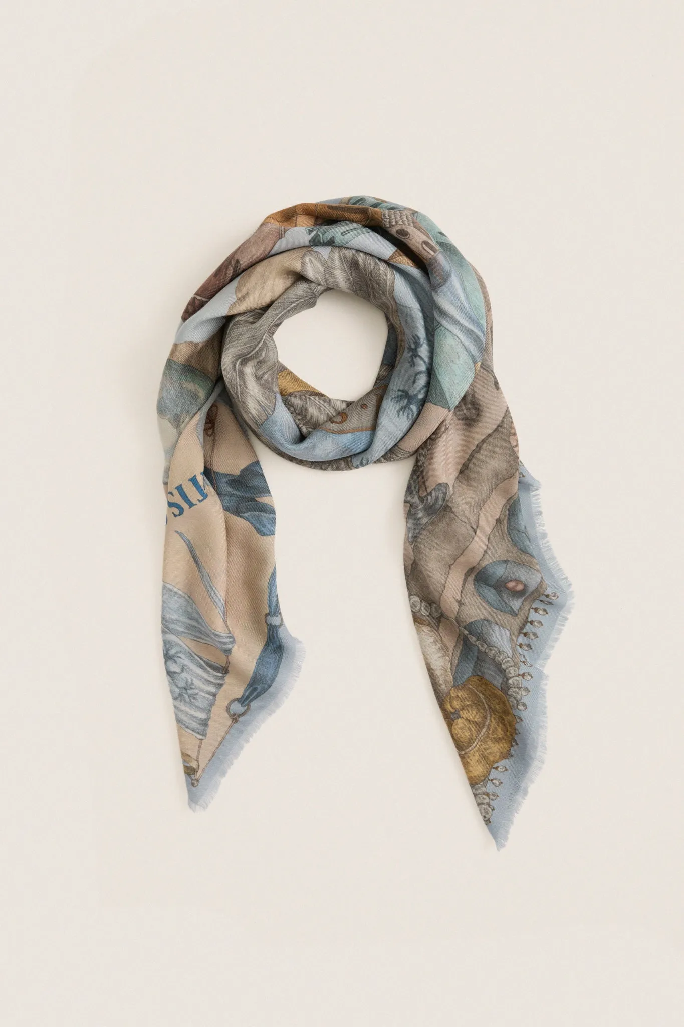 Crystal and Calcite Glass Swan Square Scarf sold by Tuckernuck product image thumbnail 5