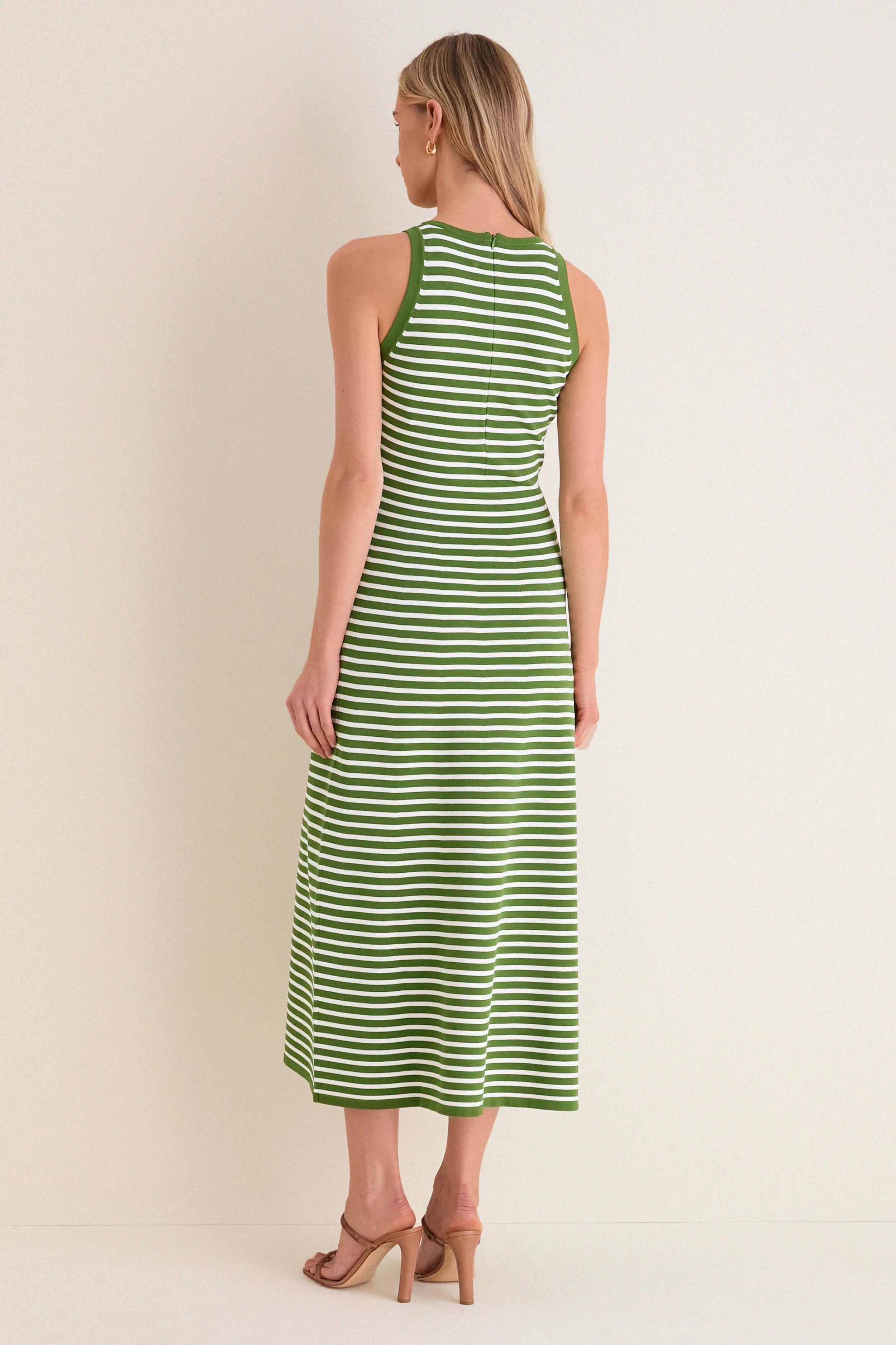 Cactus Multi Rose Detail Knit Halter Dress sold by Tuckernuck product image thumbnail 5