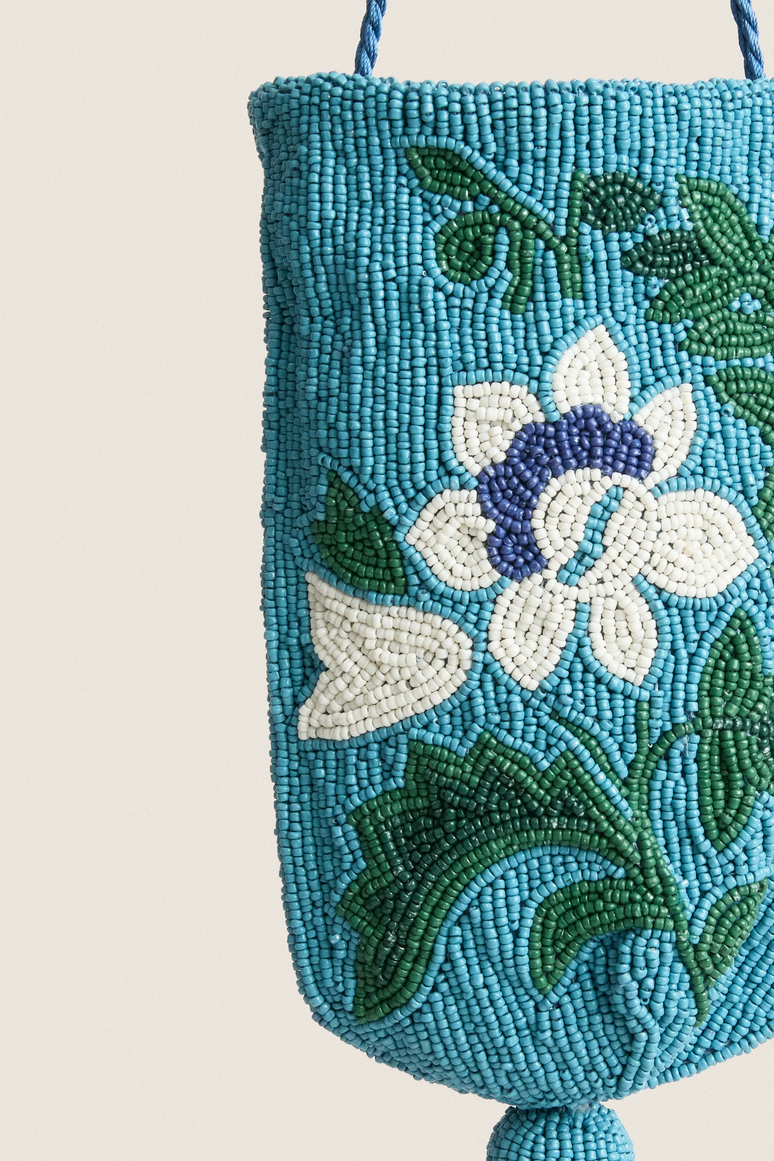 Cerulean Floral Beaded Bag sold by Tuckernuck product image thumbnail 3