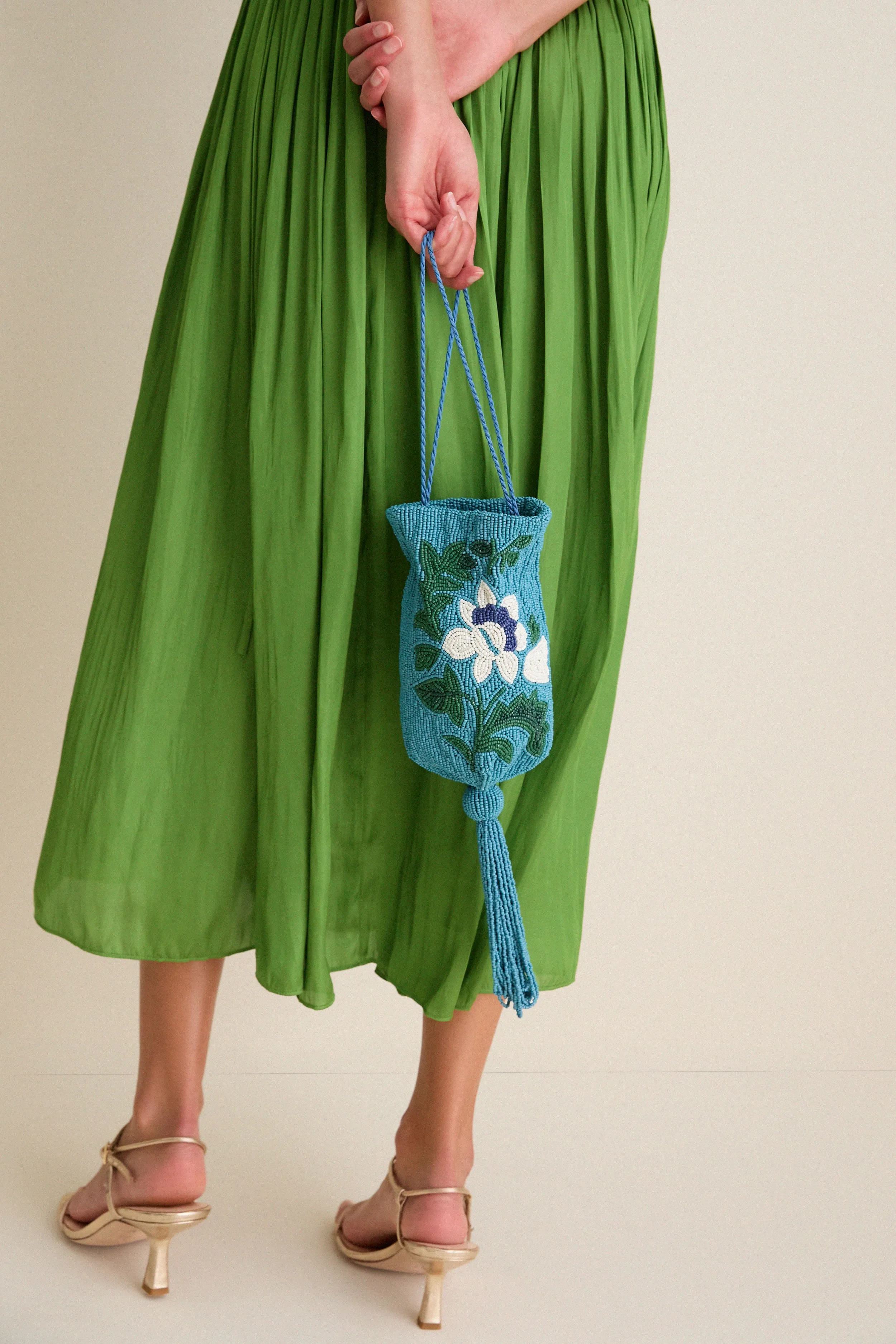 Cerulean Floral Beaded Bag sold by Tuckernuck product image thumbnail 2