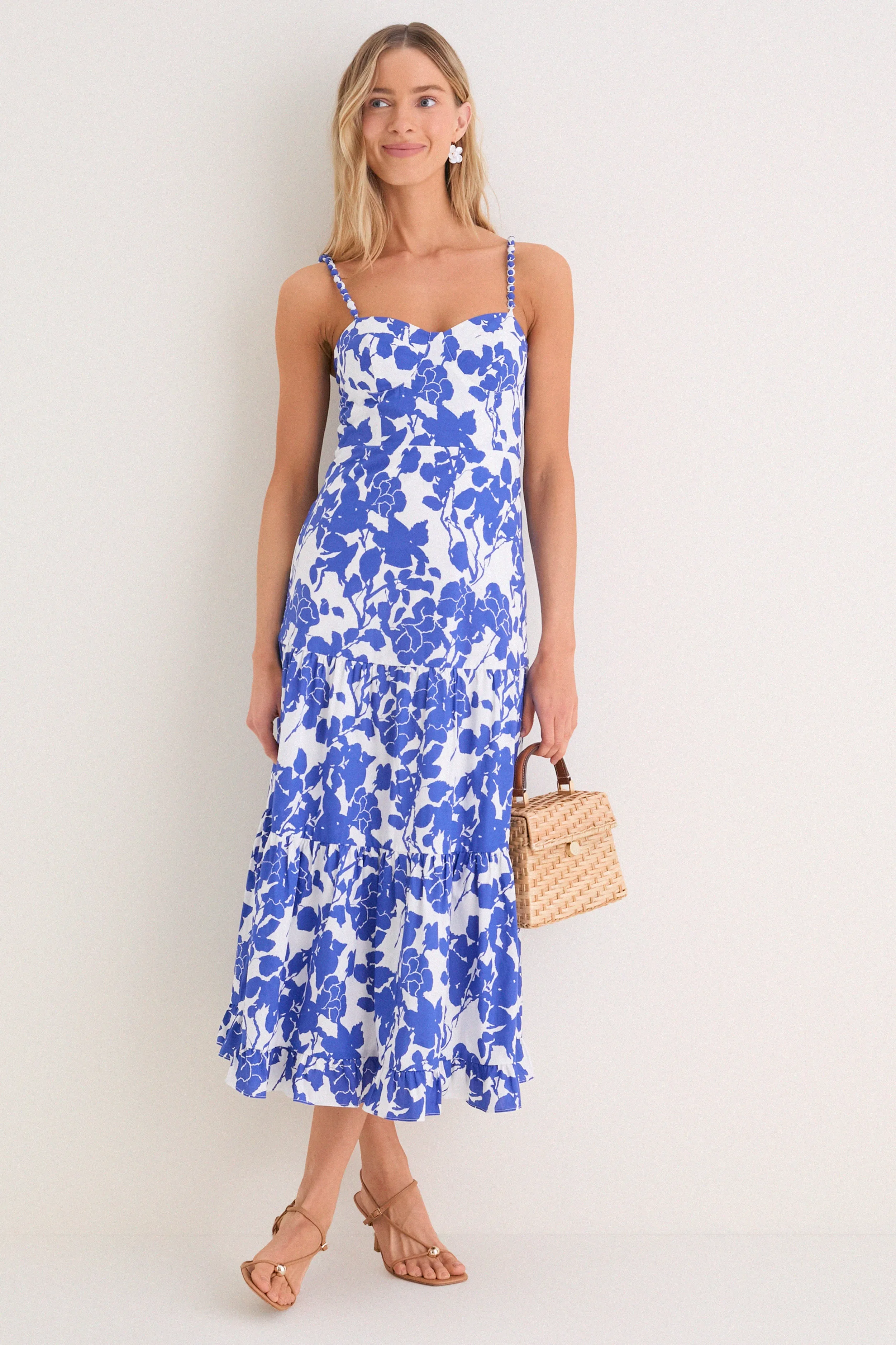 Blue Floral Rachel Maxi Dress sold by Tuckernuck product image thumbnail 3
