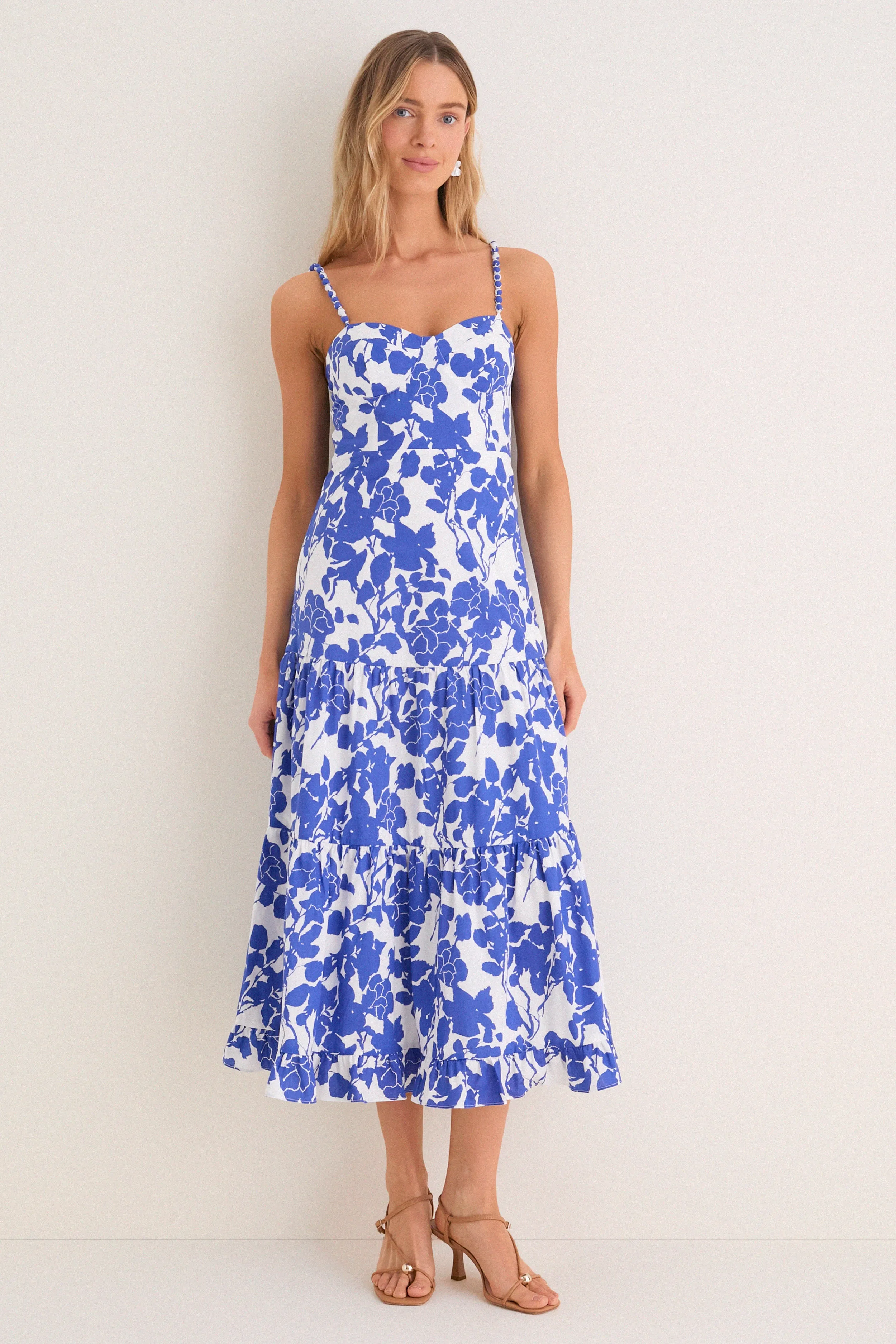 Blue Floral Rachel Maxi Dress sold by Tuckernuck