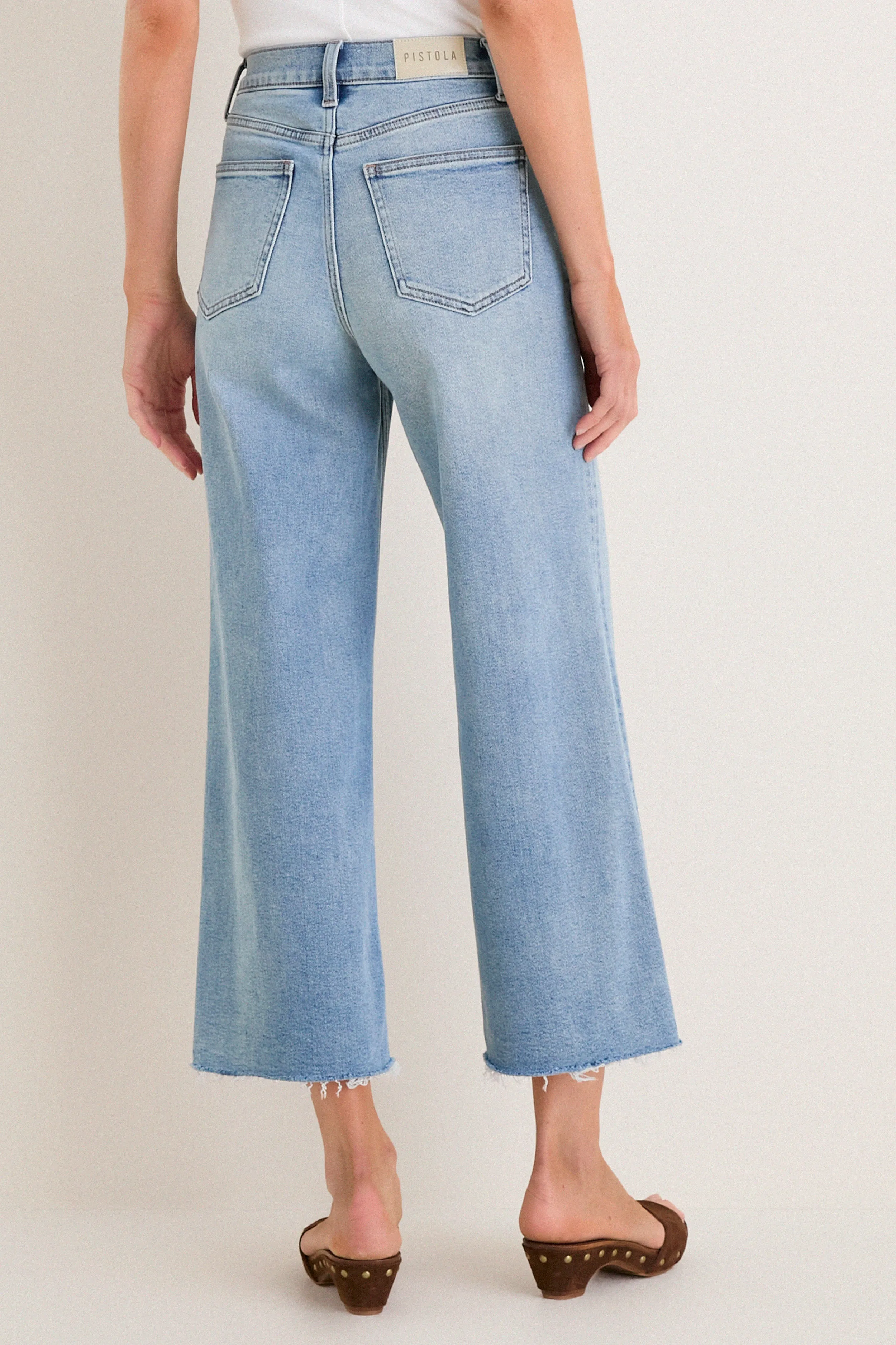 Bistro High Rise Ultra Wide Leg Lana Crop sold by Tuckernuck product image thumbnail 4