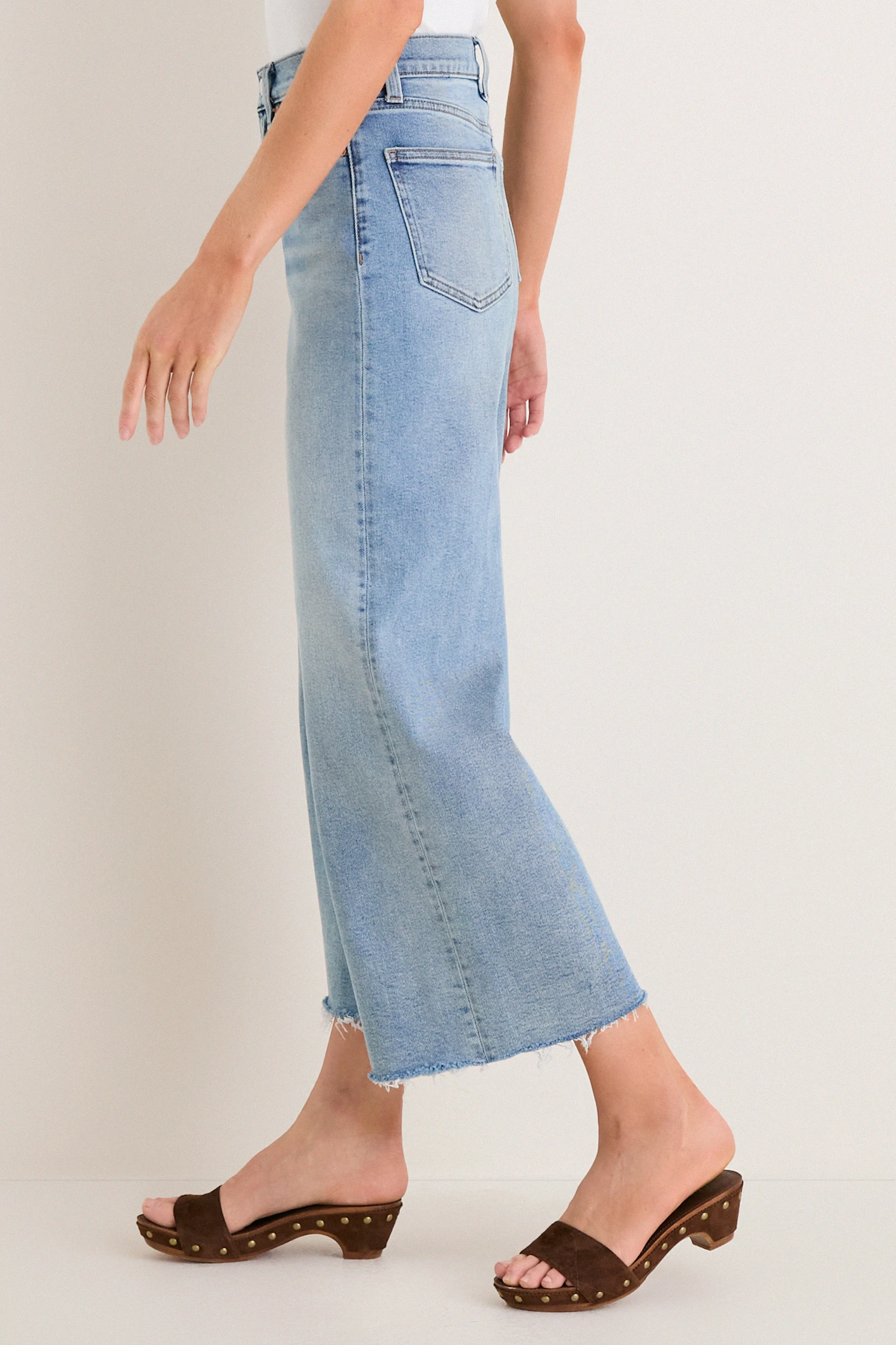 Bistro High Rise Ultra Wide Leg Lana Crop sold by Tuckernuck product image thumbnail 3