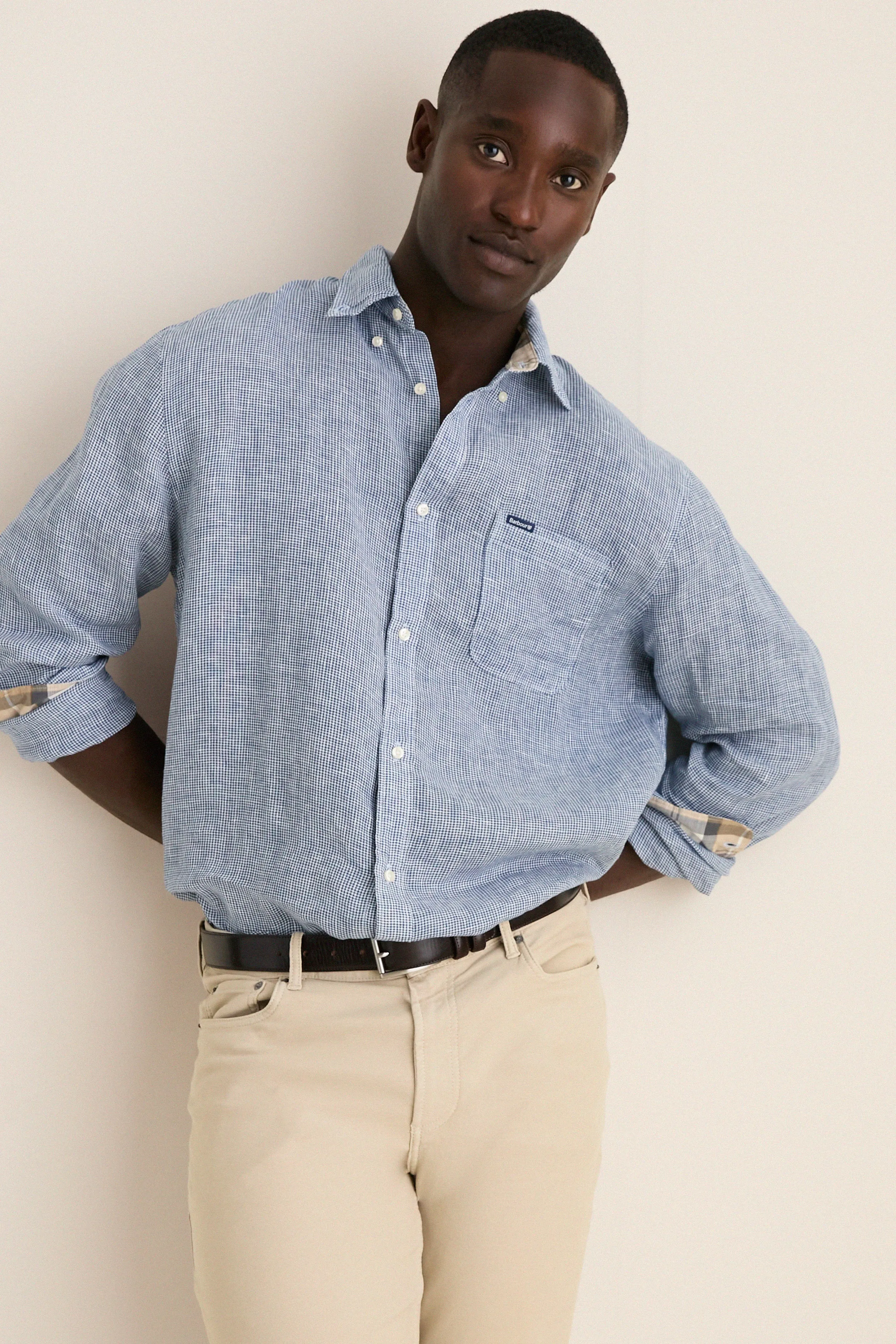 Navy Linton Tailored Shirt sold by Tuckernuck