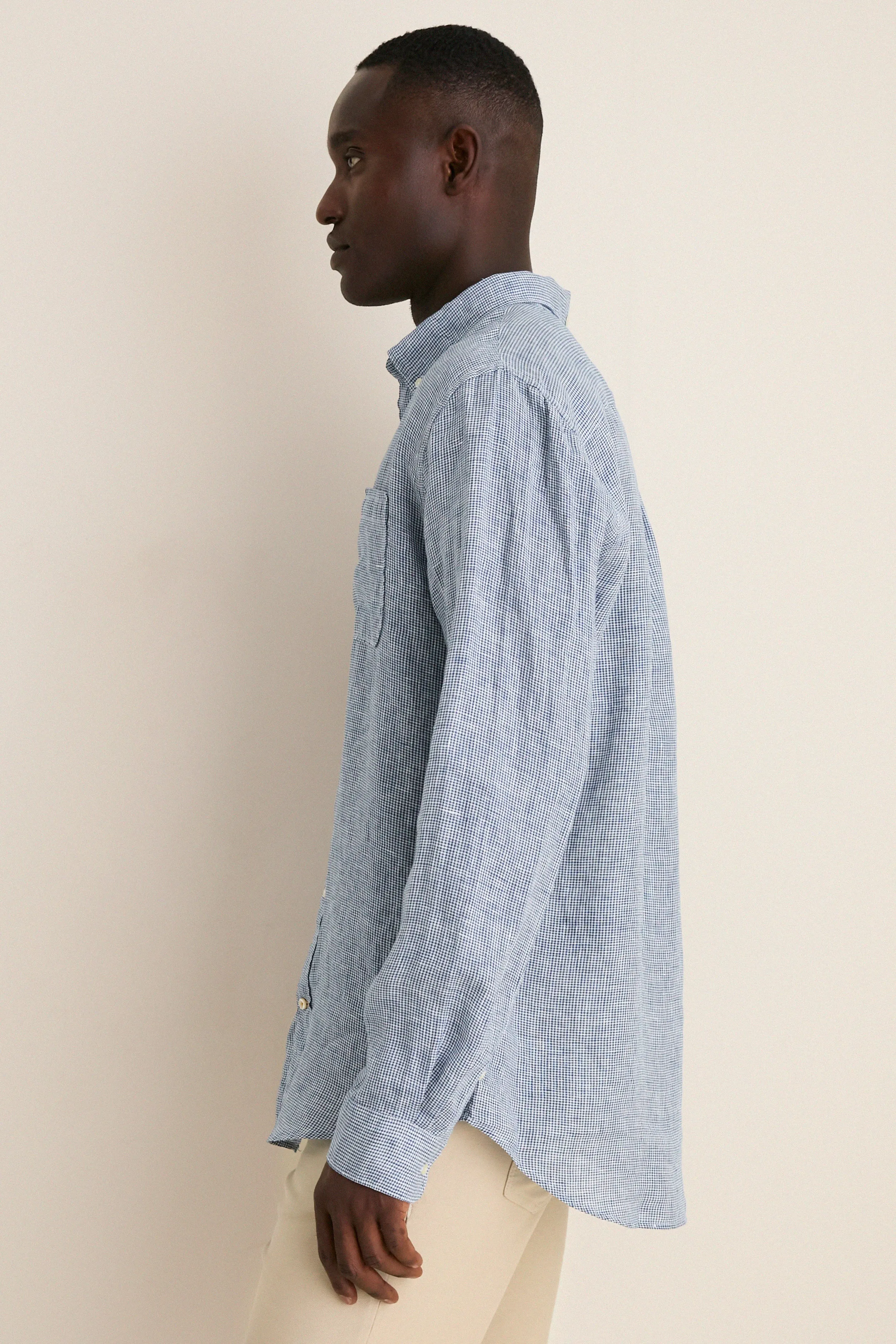 Navy Linton Tailored Shirt sold by Tuckernuck product image thumbnail 3