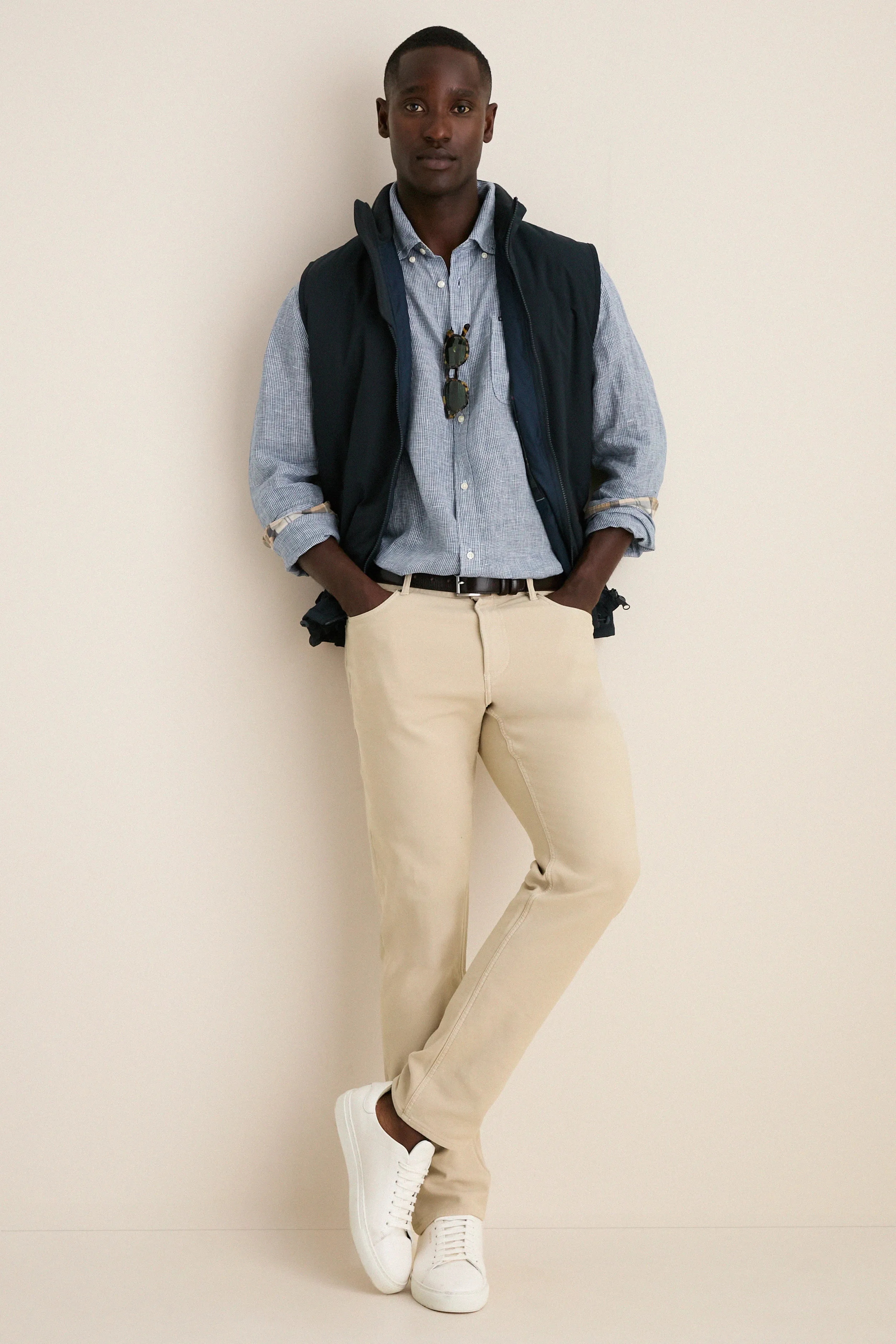 Navy Linton Tailored Shirt sold by Tuckernuck product image thumbnail 2