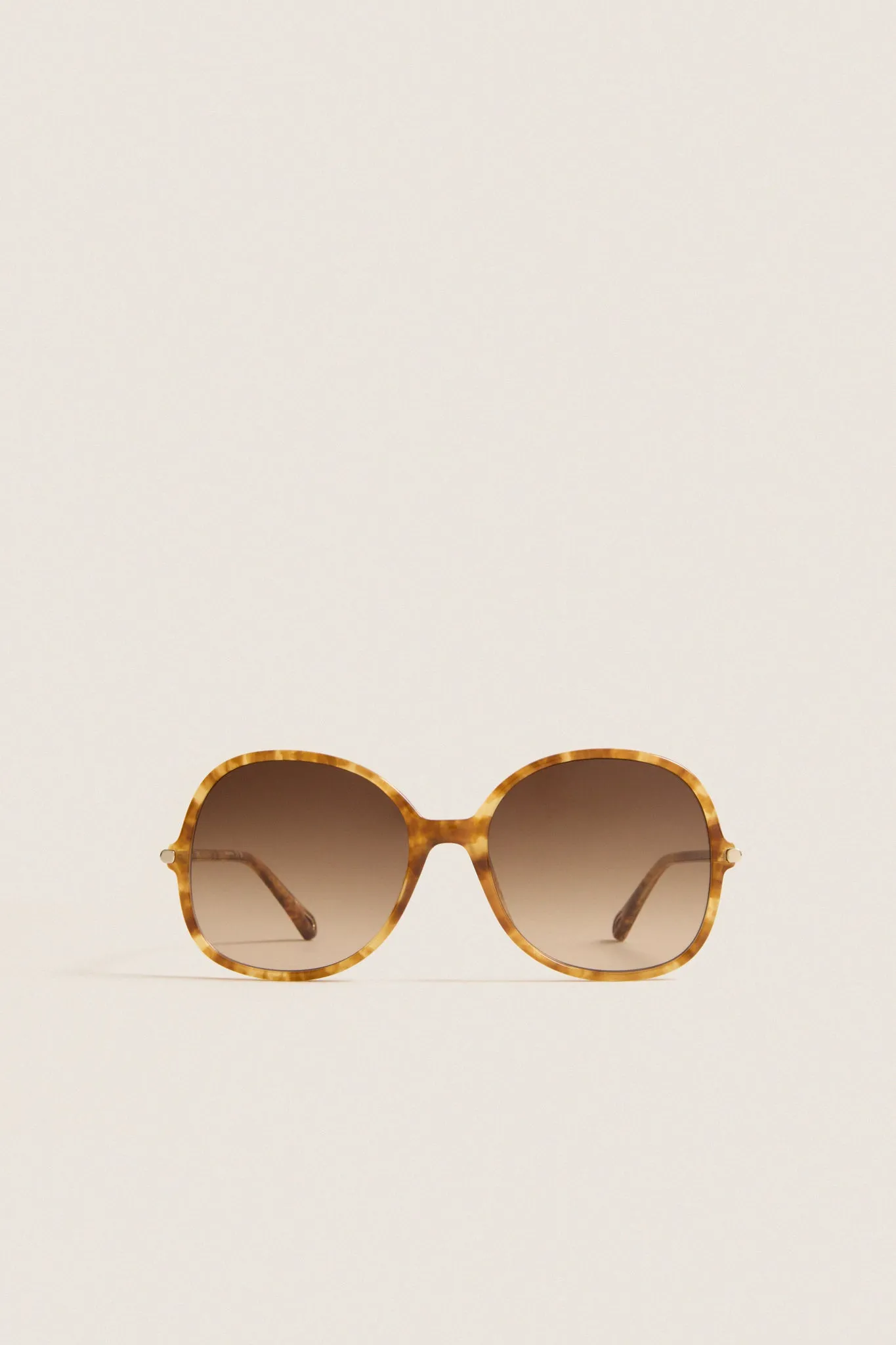 Shiny Havana Blonde Small Spot Tubolar Sunglasses sold by Tuckernuck