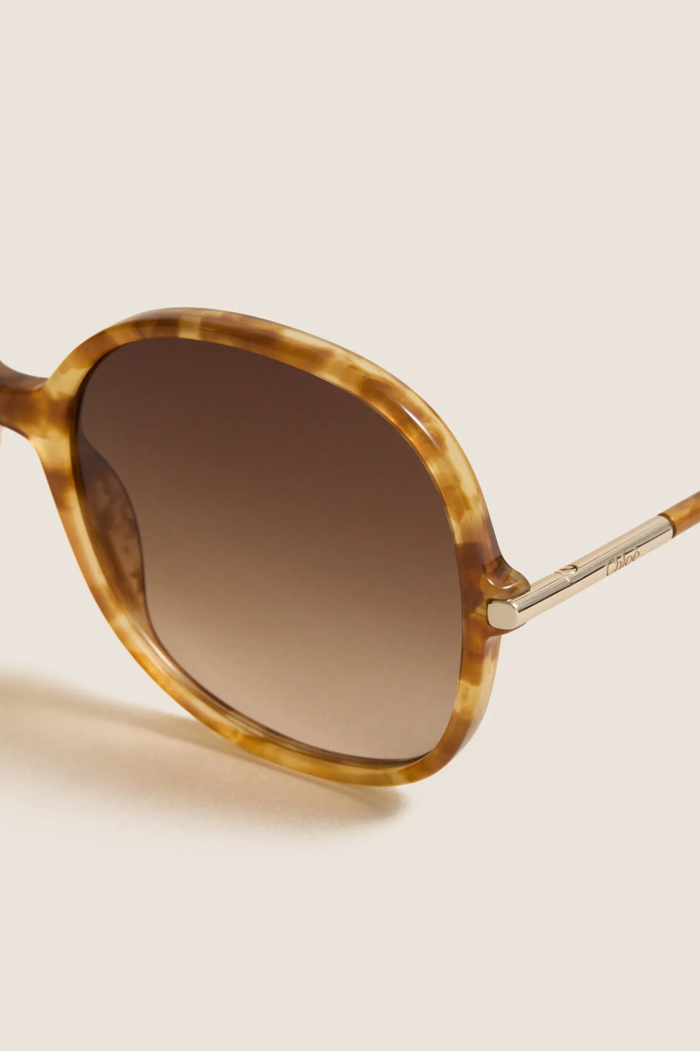Shiny Havana Blonde Small Spot Tubolar Sunglasses sold by Tuckernuck product image thumbnail 5