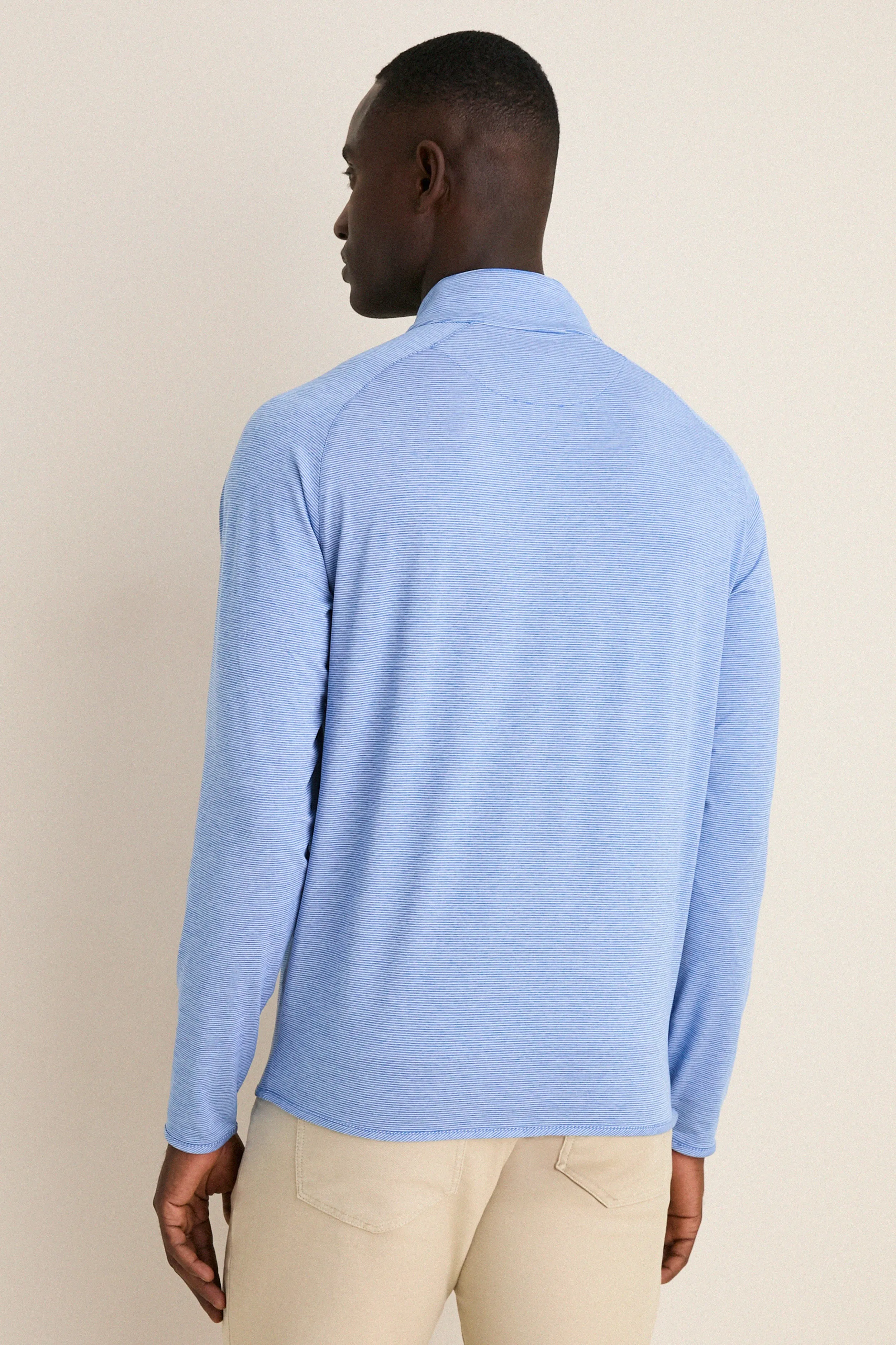 Dust Blue Stealth Stripe Performance Quarter Zip sold by Tuckernuck product image thumbnail 4