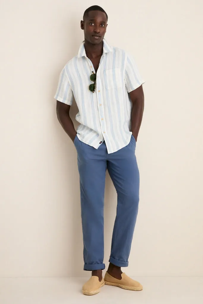 French Blue Slim Straight Fit Saturday Beach Pant sold by Tuckernuck product image thumbnail 2