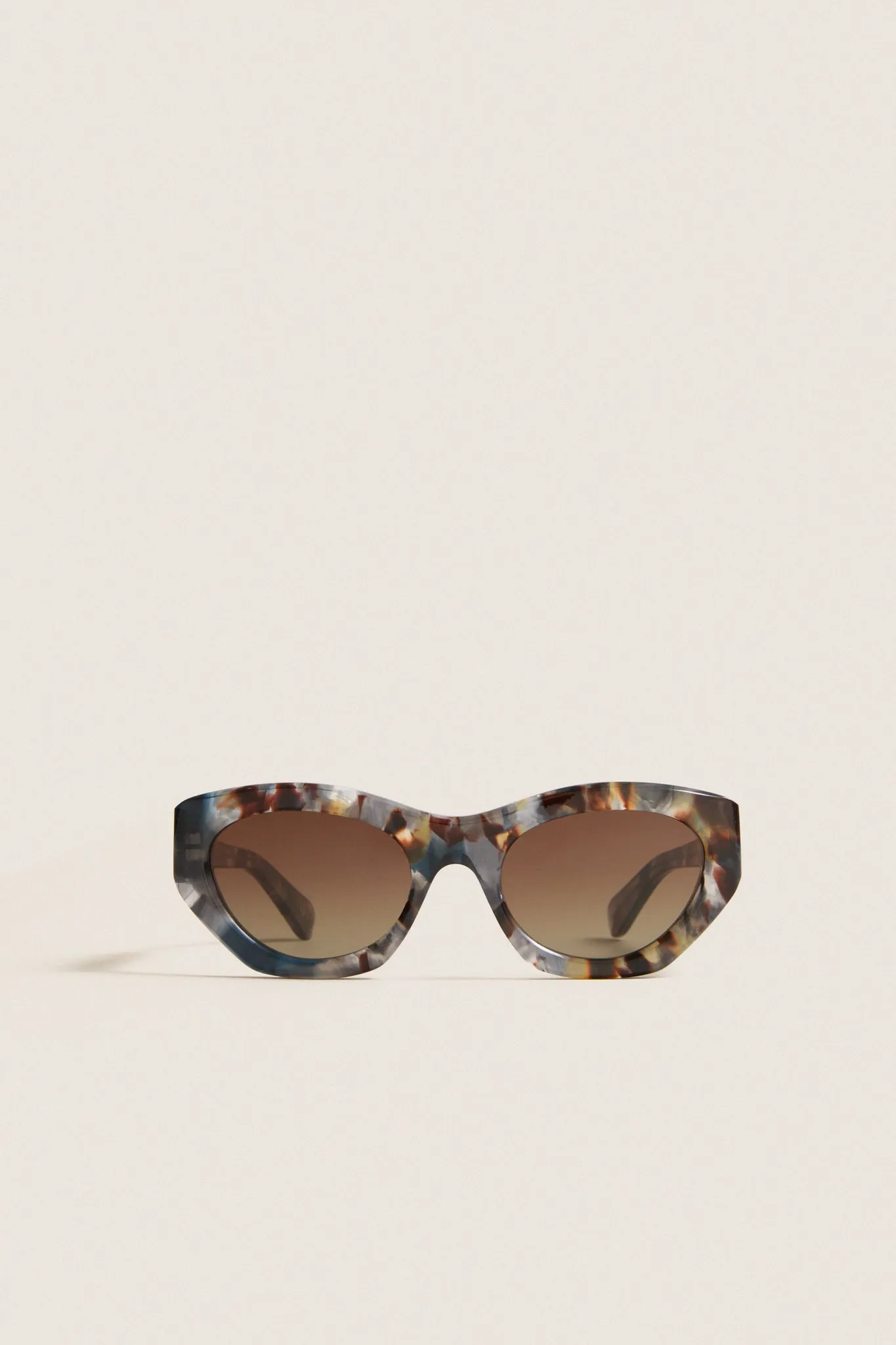 Cosmic Blue Gayia Reace Sunglasses sold by Tuckernuck
