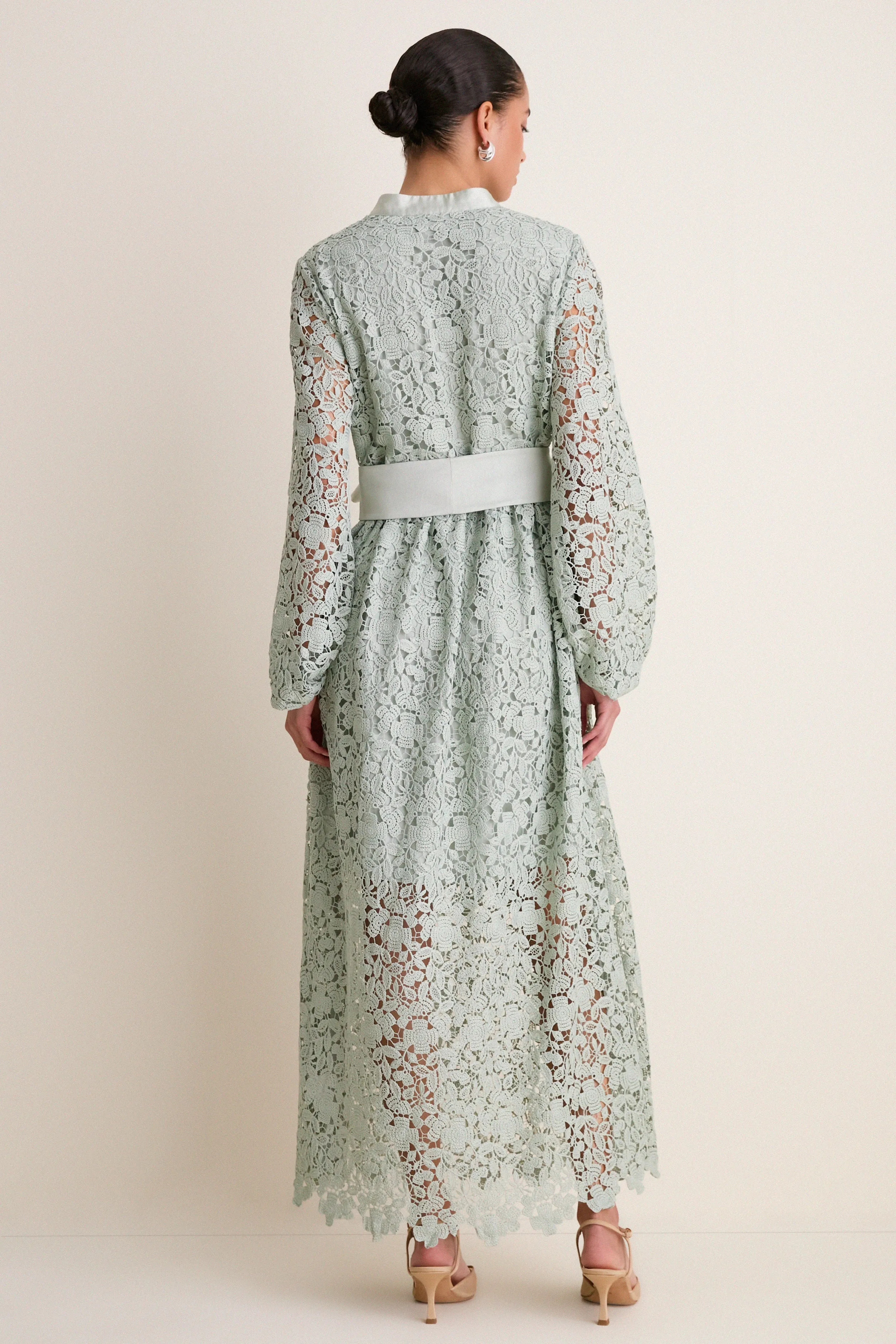 Sage Lace Calliope Dress sold by Tuckernuck product image thumbnail 5