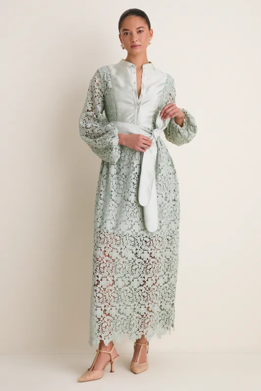 Sage Lace Calliope Dress sold by Tuckernuck