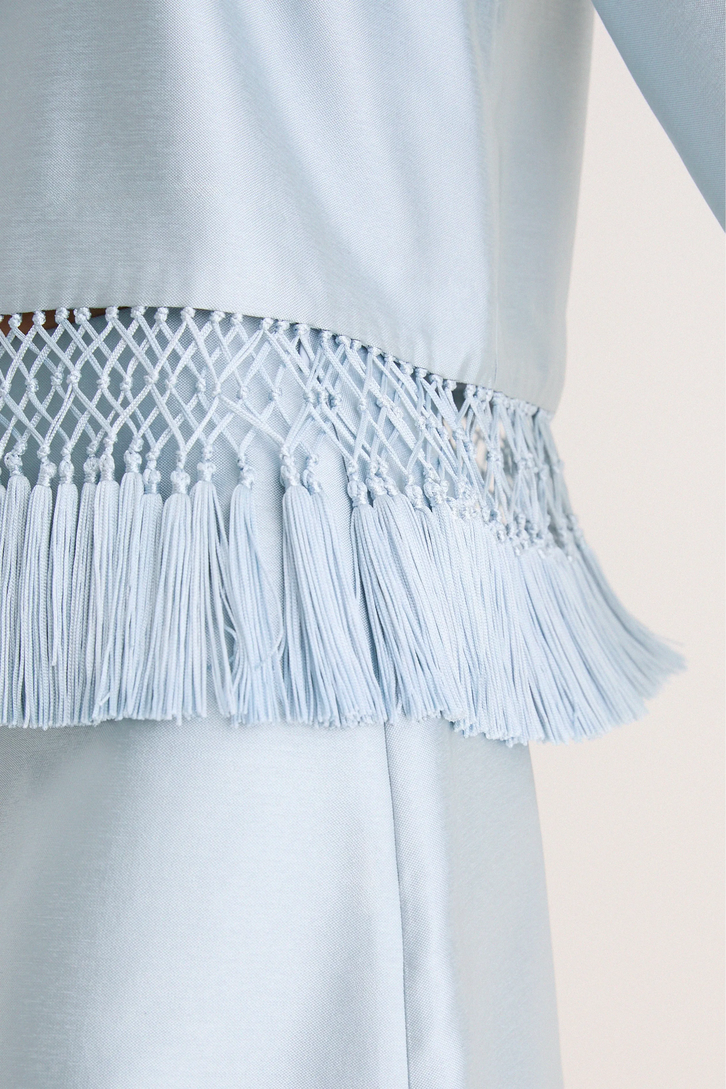 Pewter Blue Maxine Tassel Top sold by Tuckernuck product image thumbnail 5